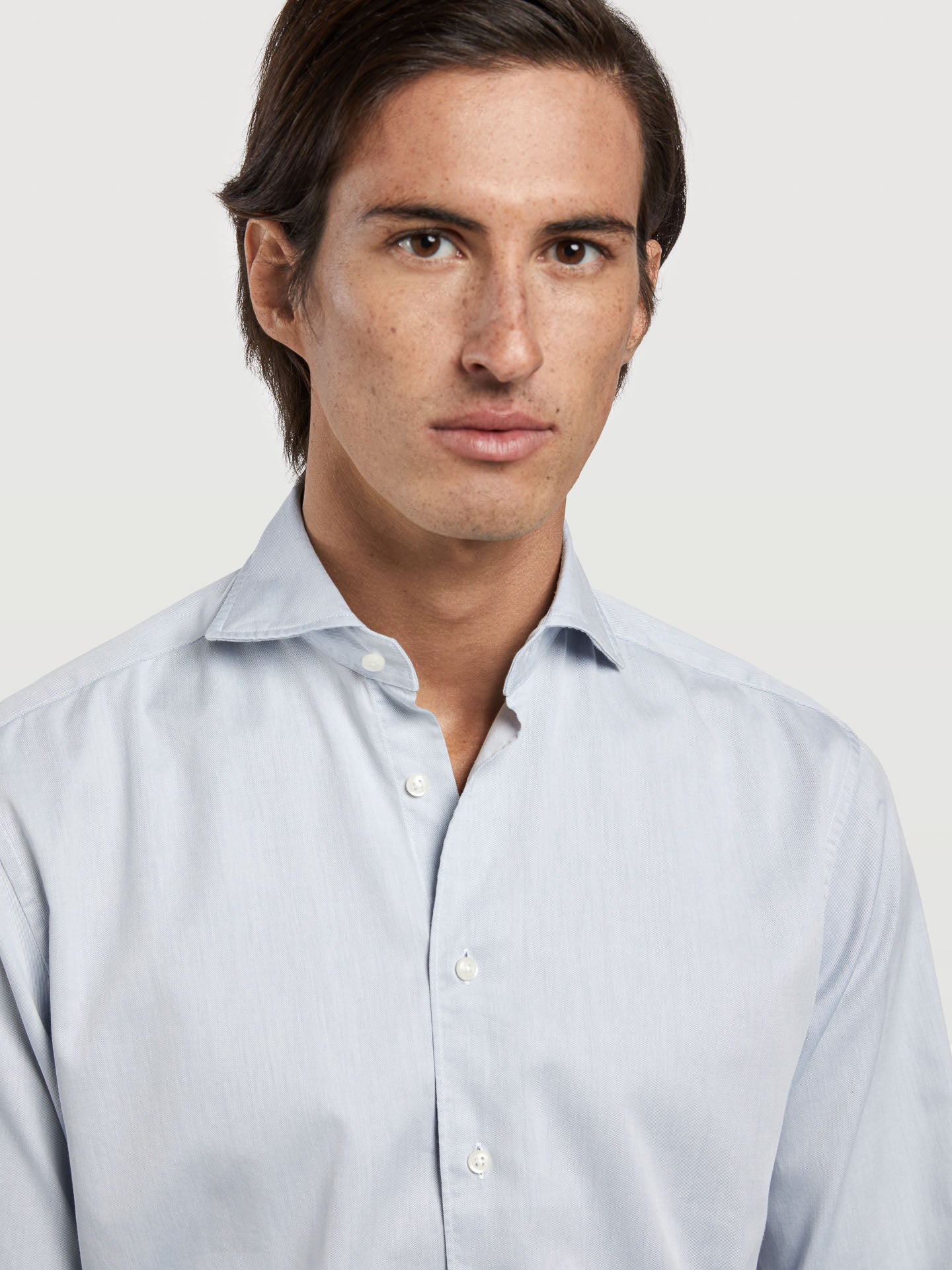 BRISTOL COLLAR SLIM FIT SINGLE CUFF.SATIN QUALITY - Image 2