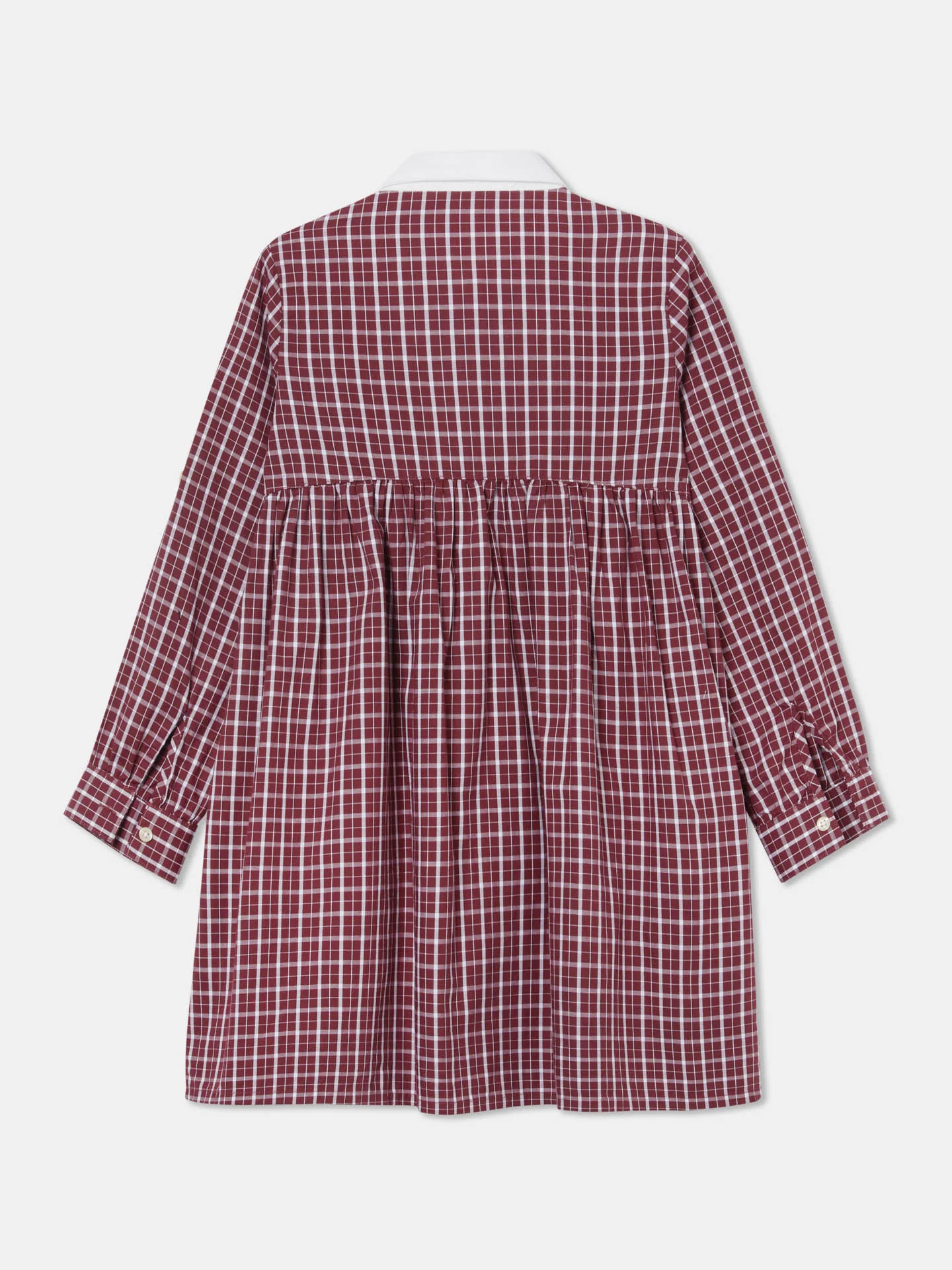 Casual Checked Oxford Shirt Dress - Image 2