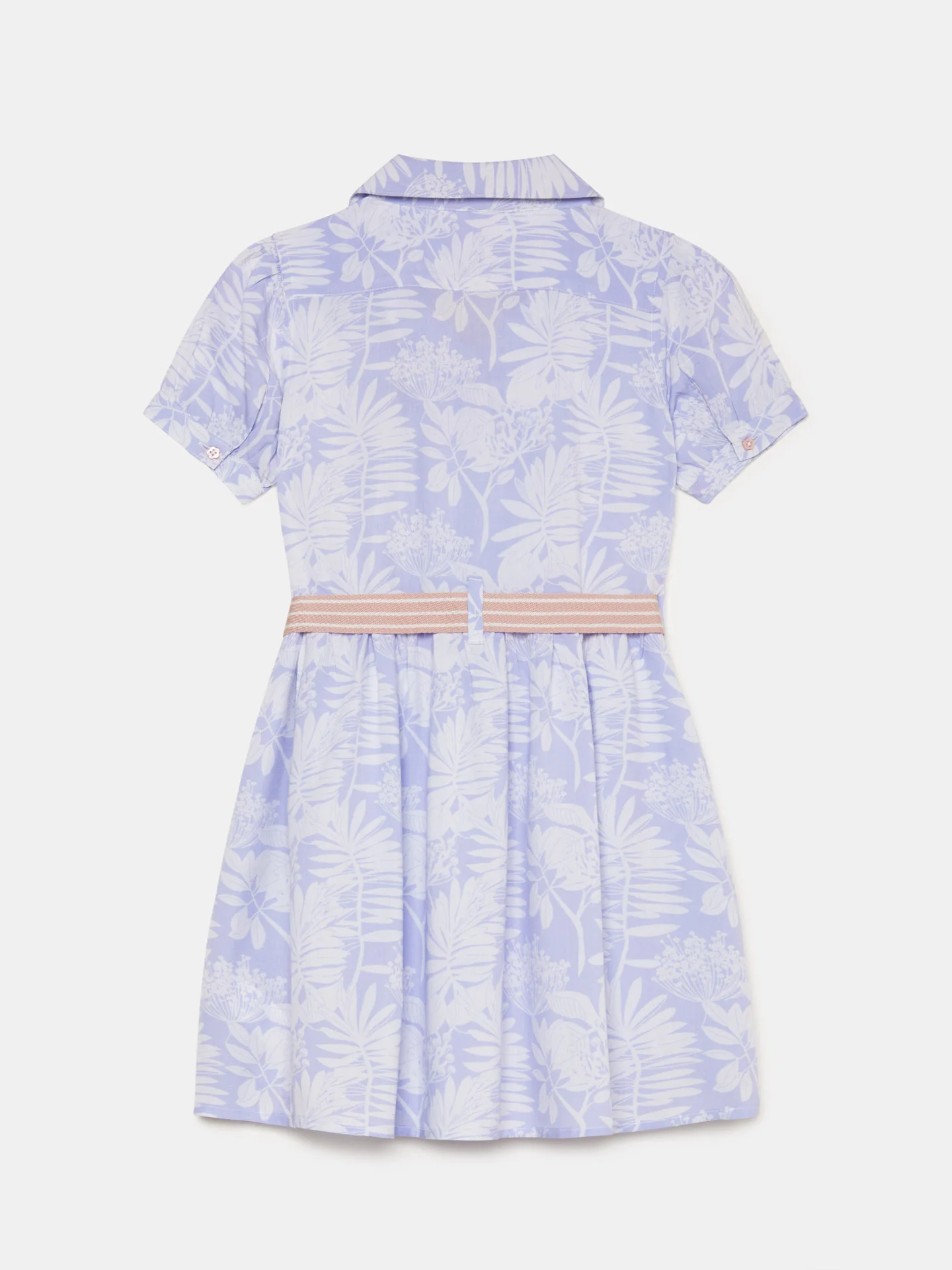 Casual Flowers Viscose Shirt Dress - Image 2