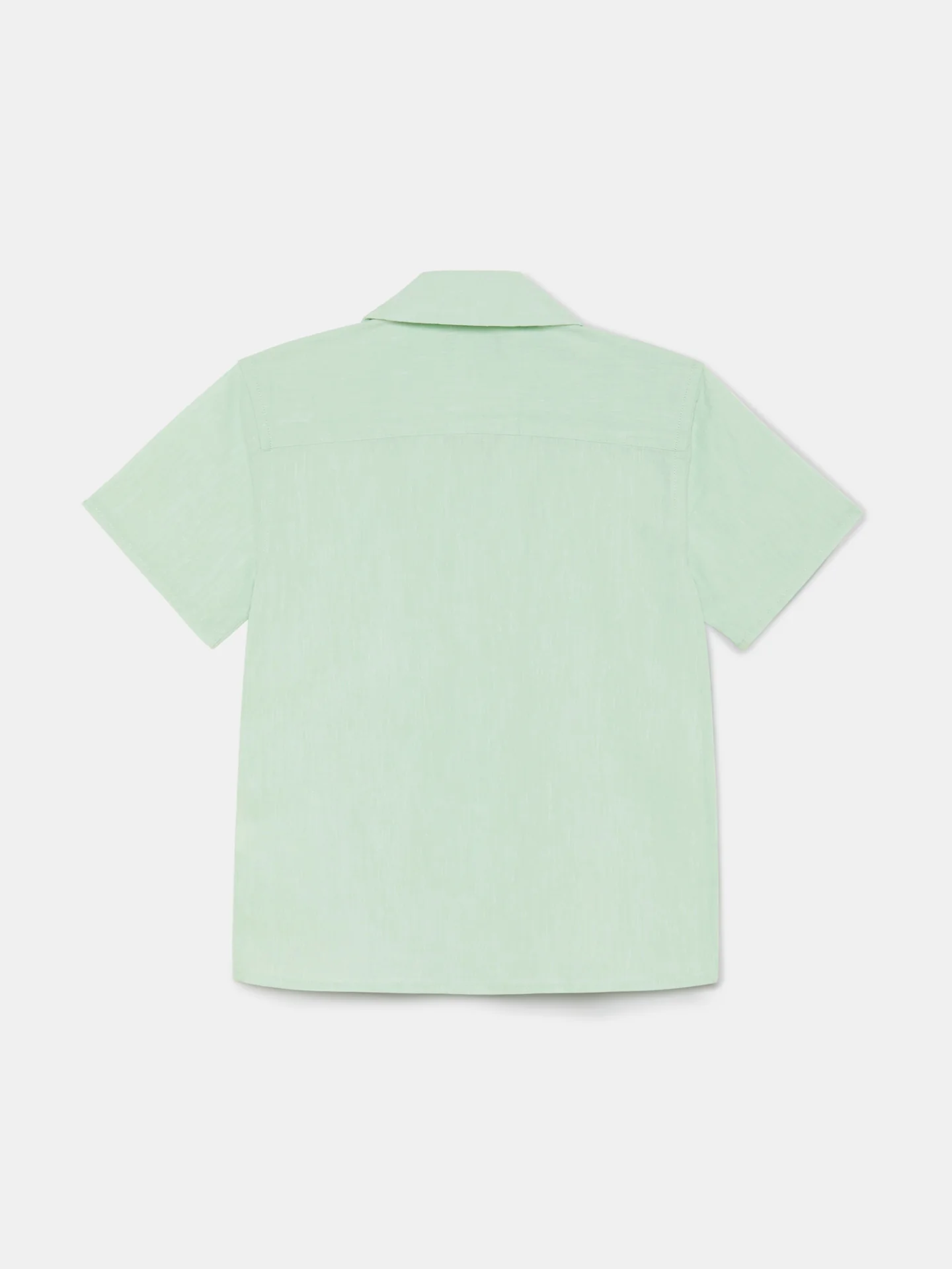 Casual Linen Cuban Collar Shirt - Image 2