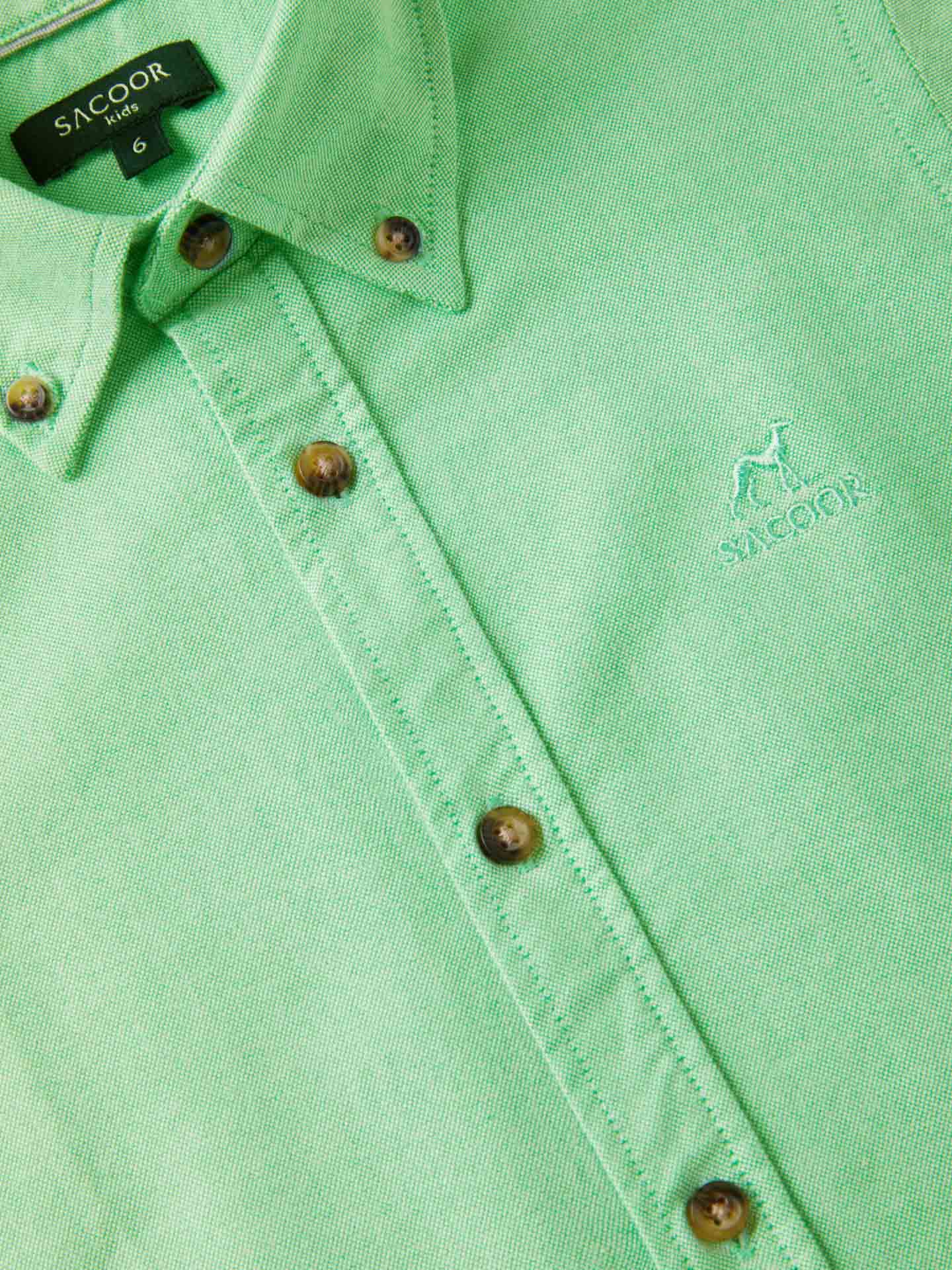 Casual Plain colour Oxford Shirt - Image 6