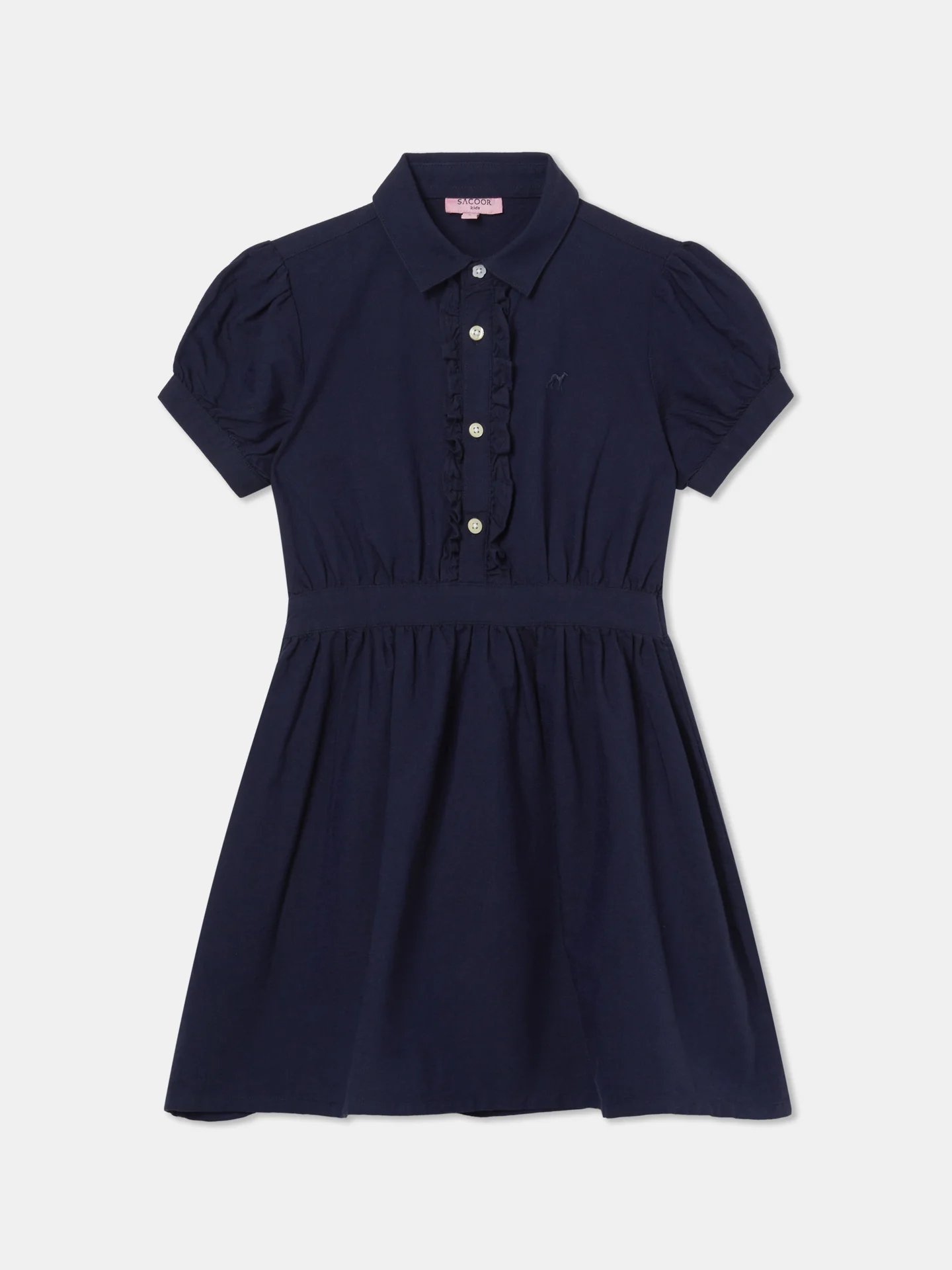 Casual Plain Colour Oxford Shirt Dress - Image 3