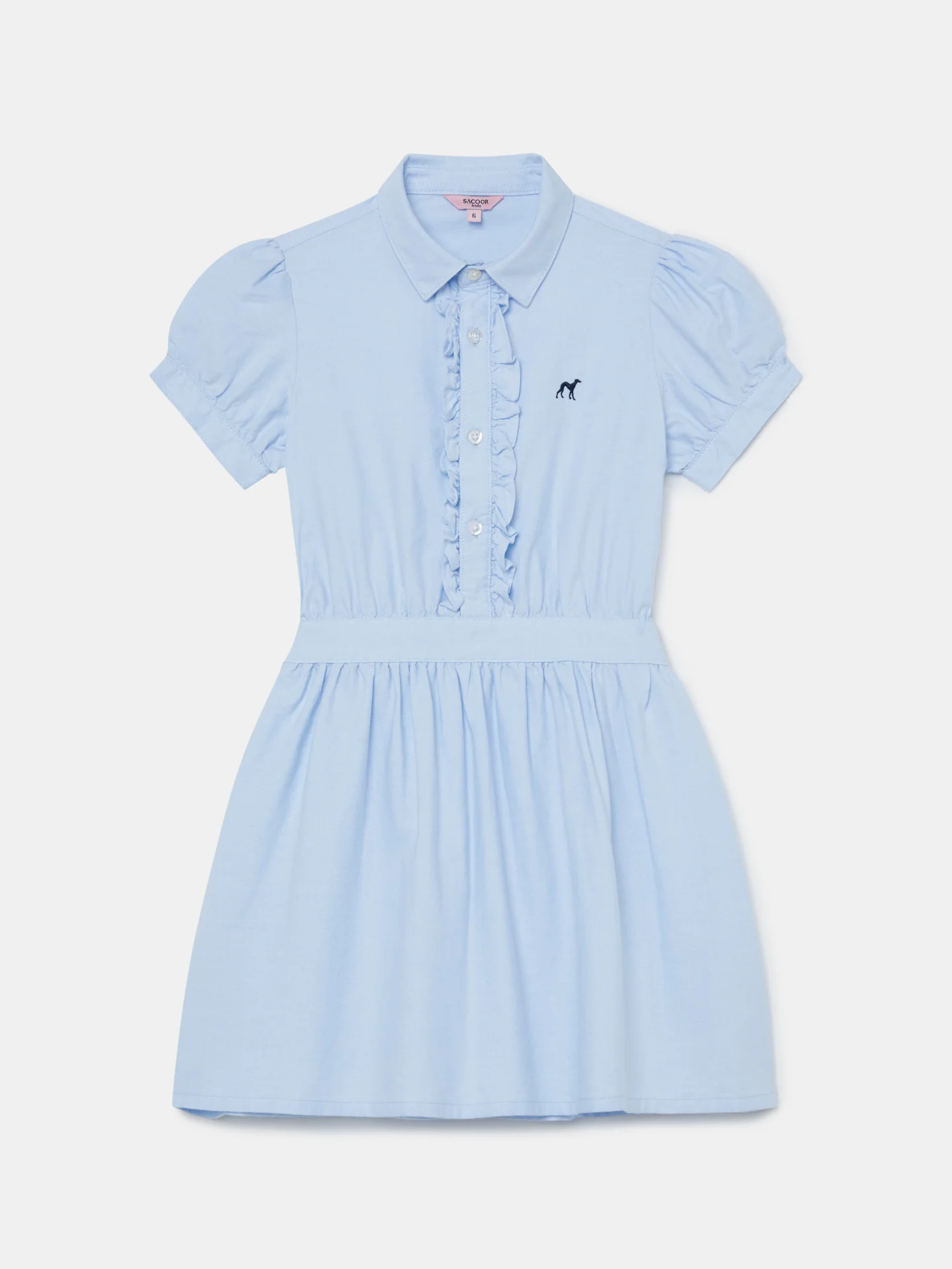 Casual Plain Oxford Shirt Dress