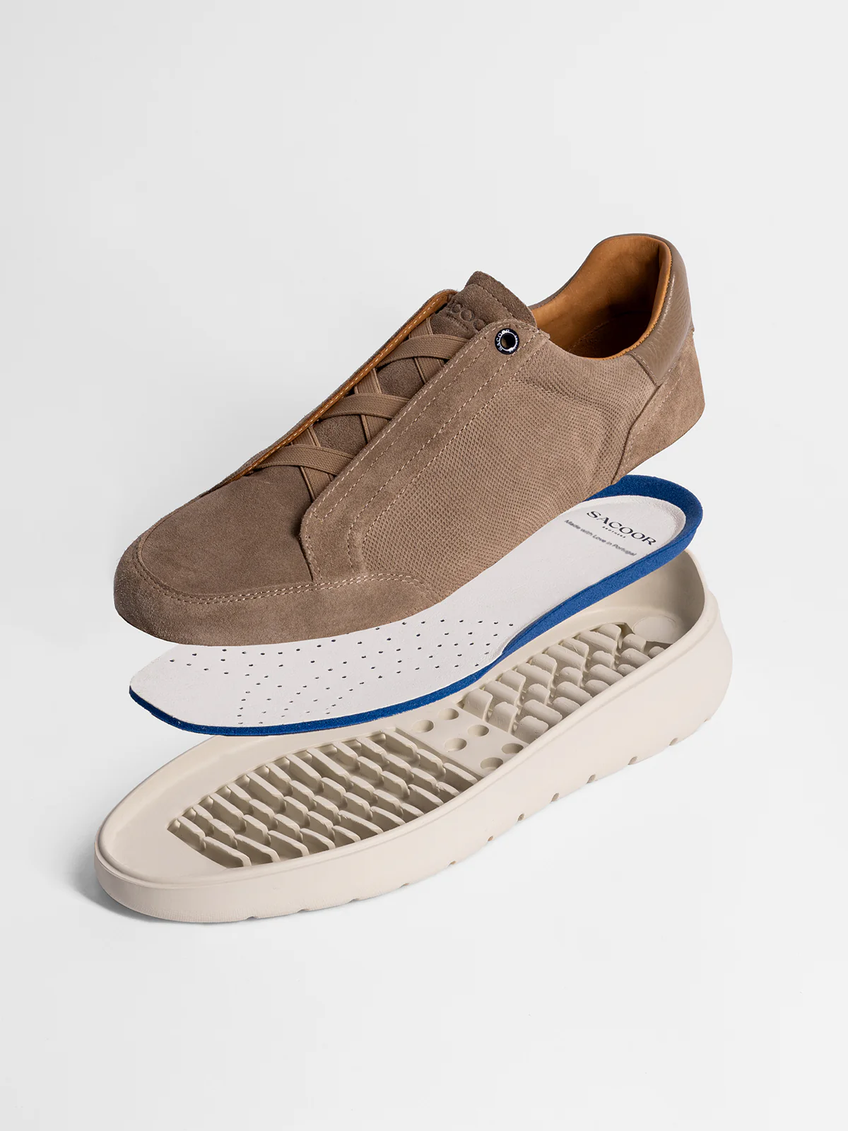 Casual Sneakers in Premium Suede with Elastic Fastening - Image 5