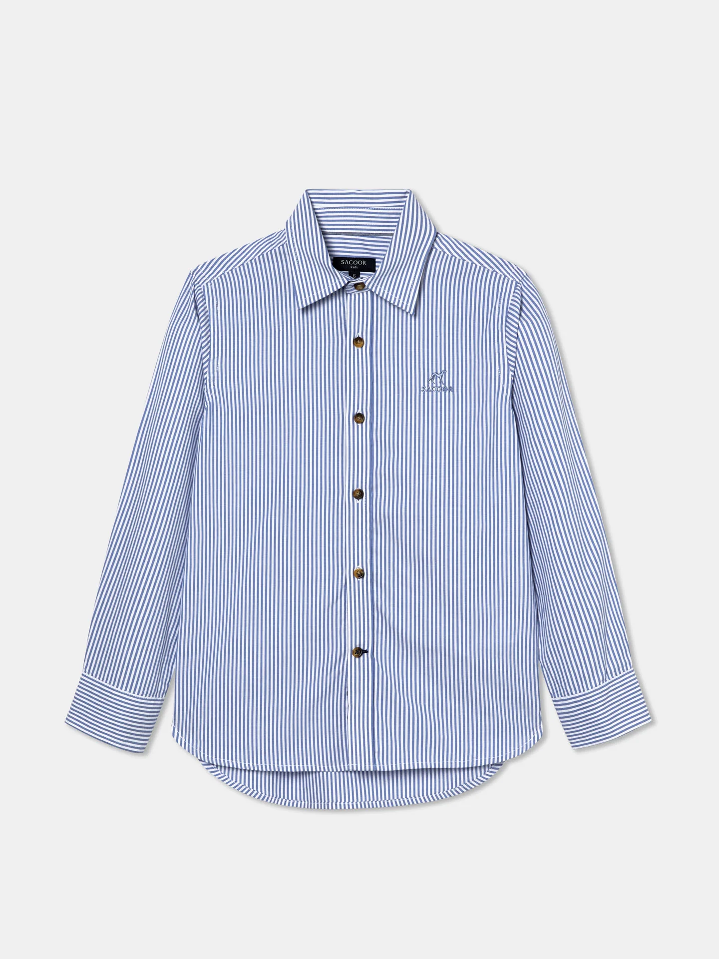 Casual Striped Poplin Shirt