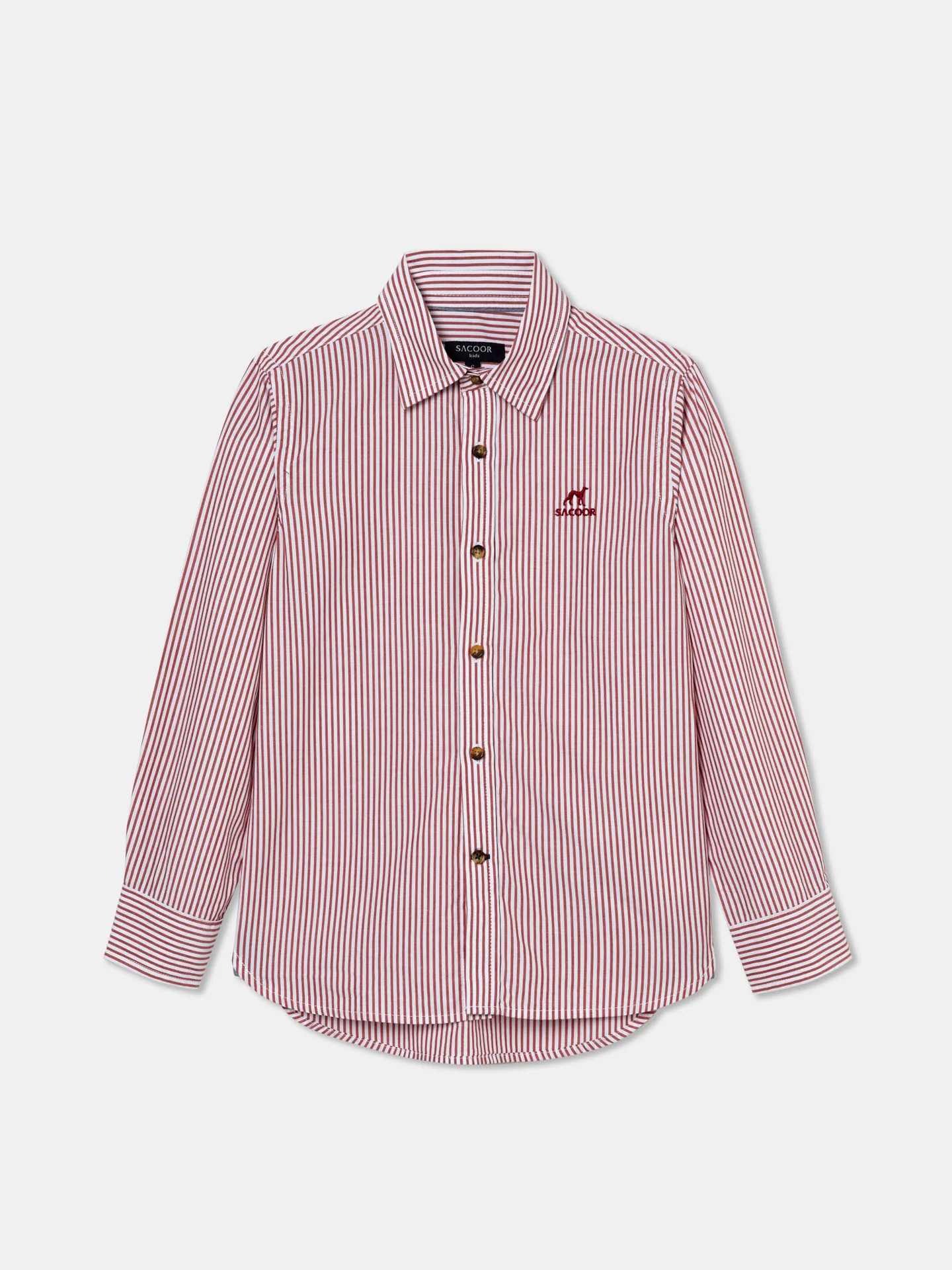 Casual Striped Poplin Shirt