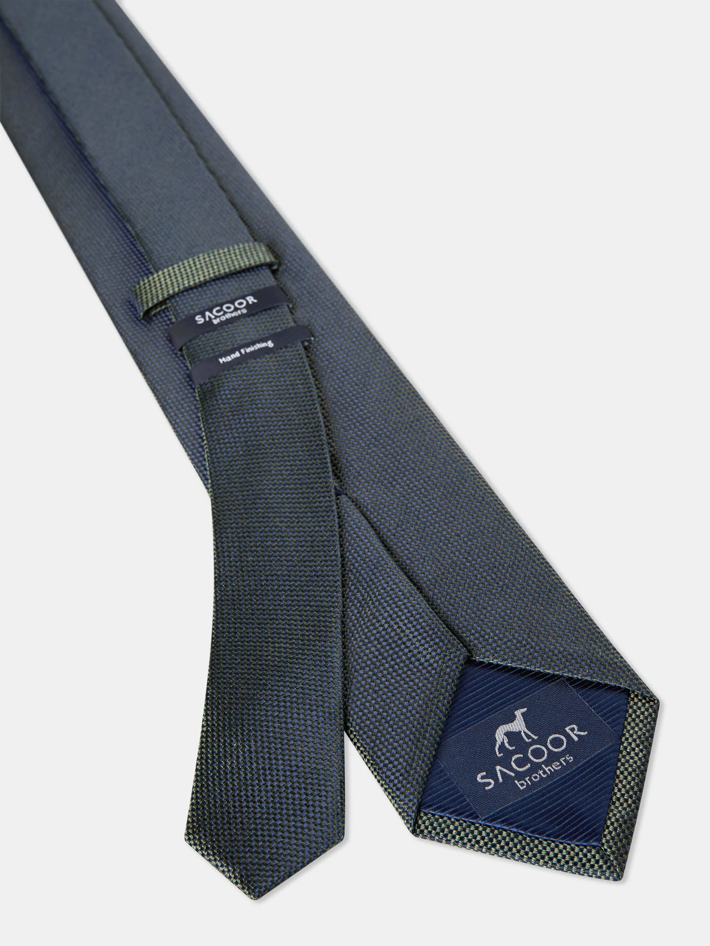 Checkered Pattern Tie 100% Silk 7,5cm - Image 10