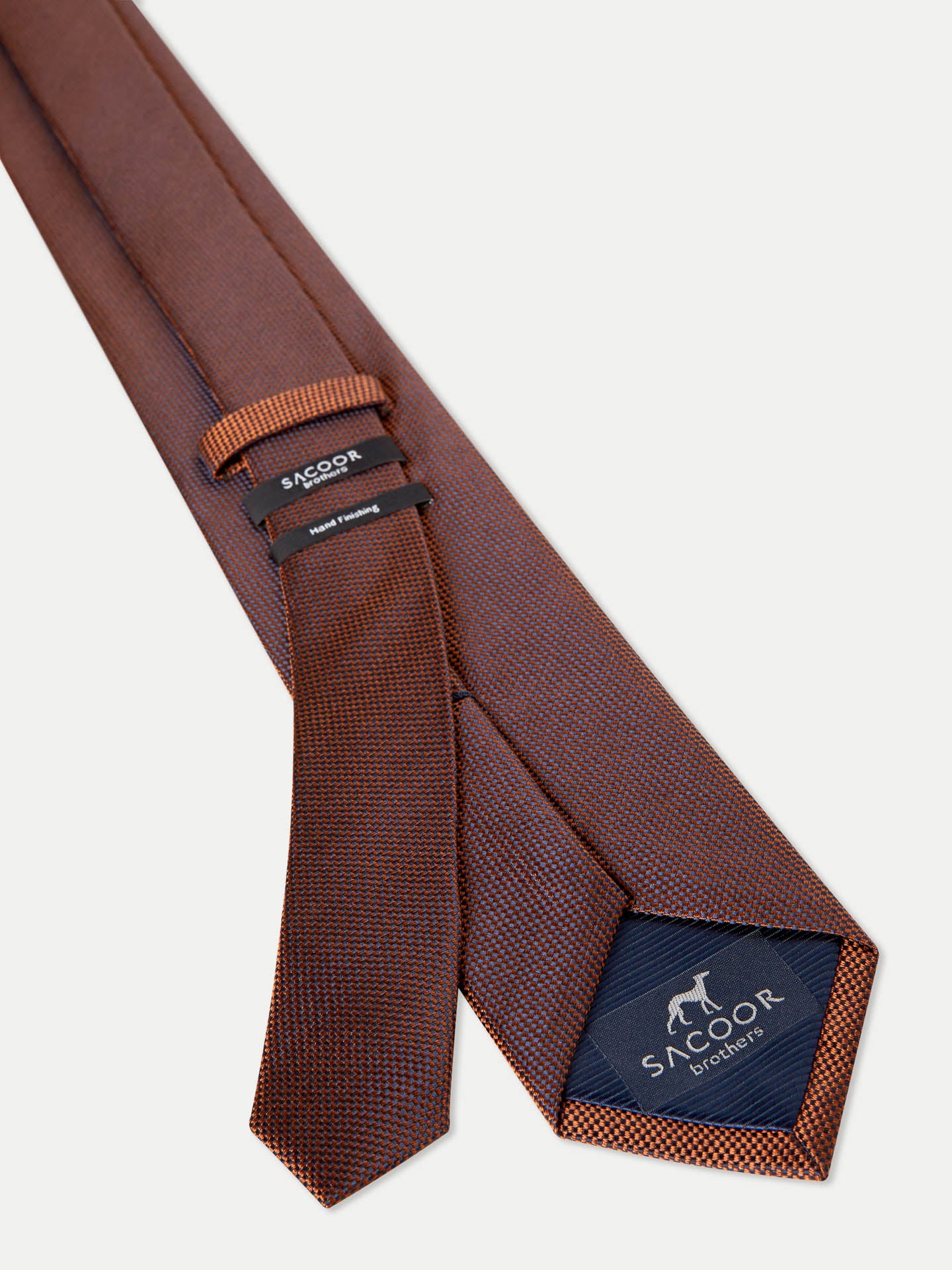 Checkered Pattern Tie 100% Silk 7,5cm - Image 6