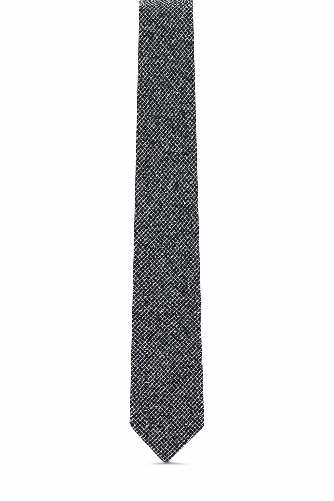 Checkered Pattern Tie 100% Silk 7cm - Image 4