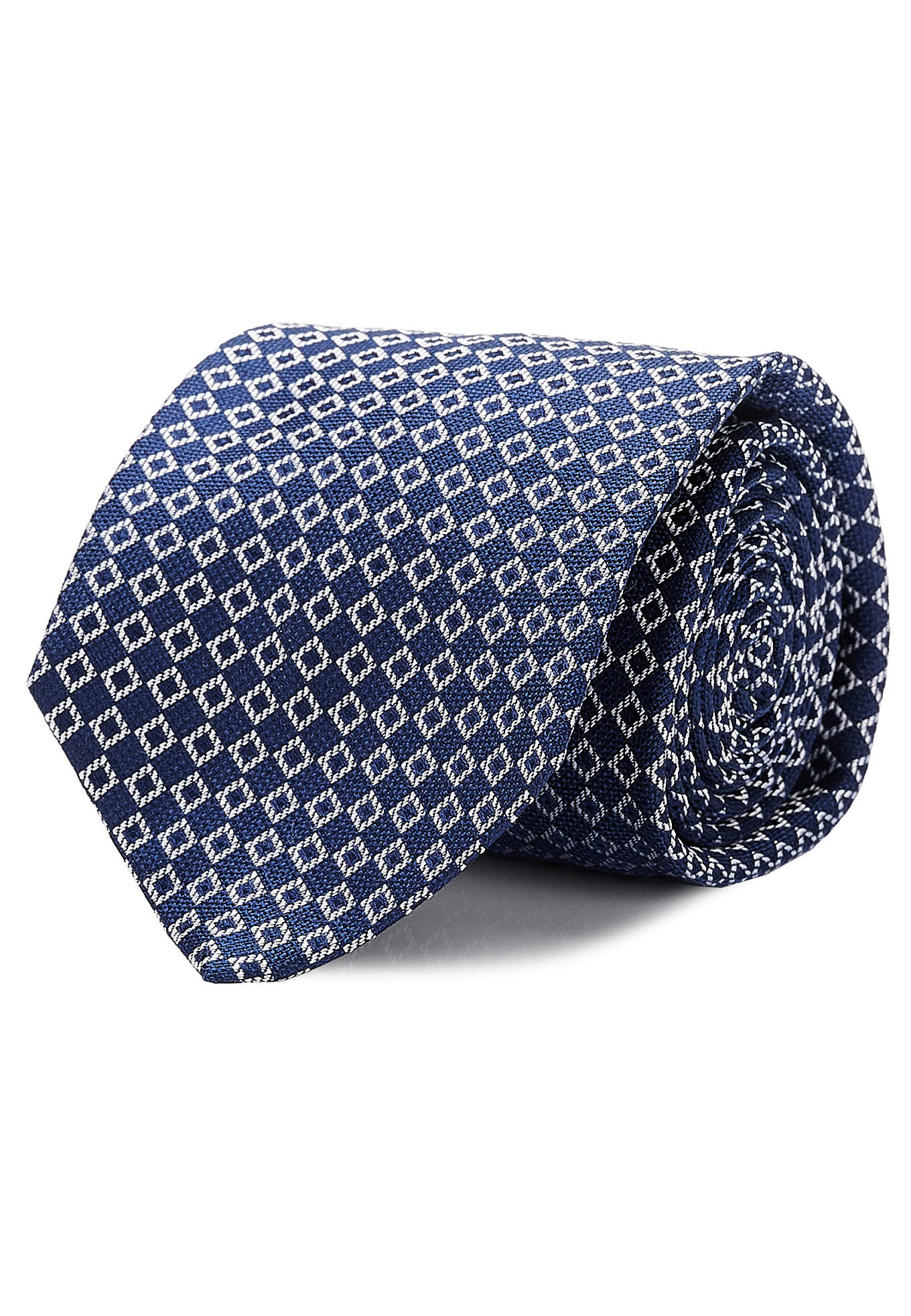 Checkered Pattern Tie 100% Silk 8cm