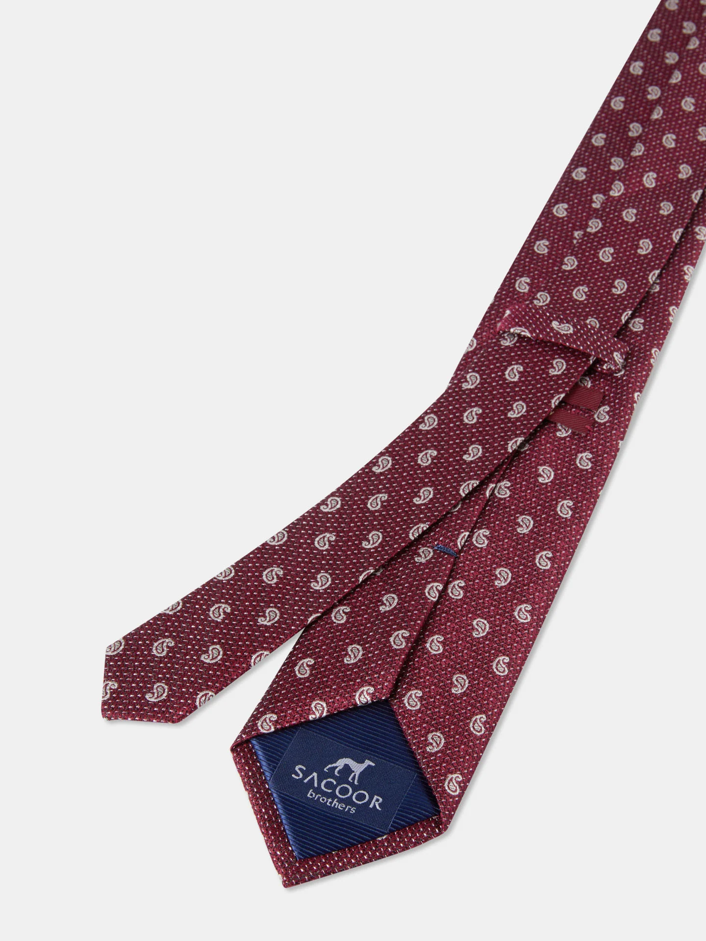 Cornucopia Pattern Tie 100% Silk 7,5cm - Image 2