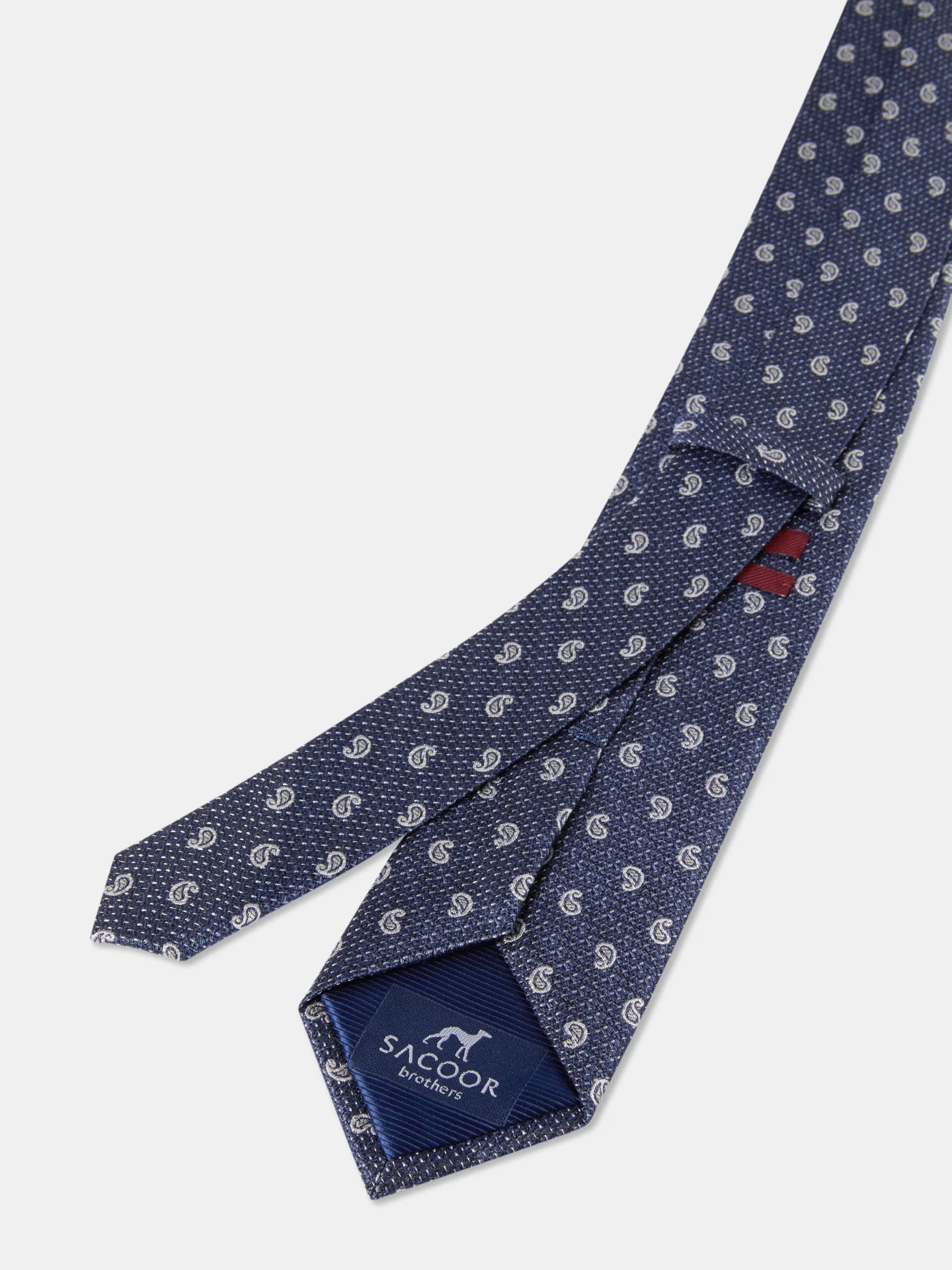Cornucopia Pattern Tie 100% Silk 7,5cm - Image 4