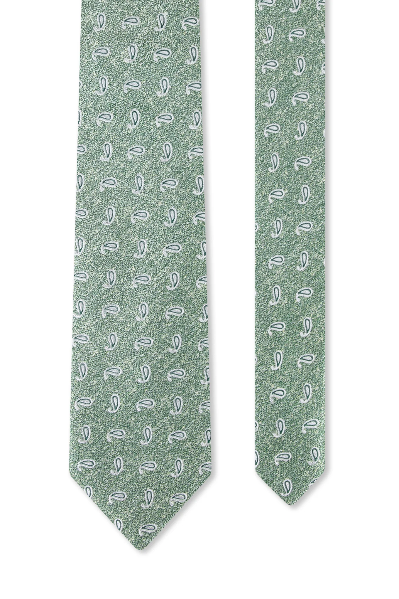 Cornucopia Pattern Tie 100% Silk 7,5cm - Image 3