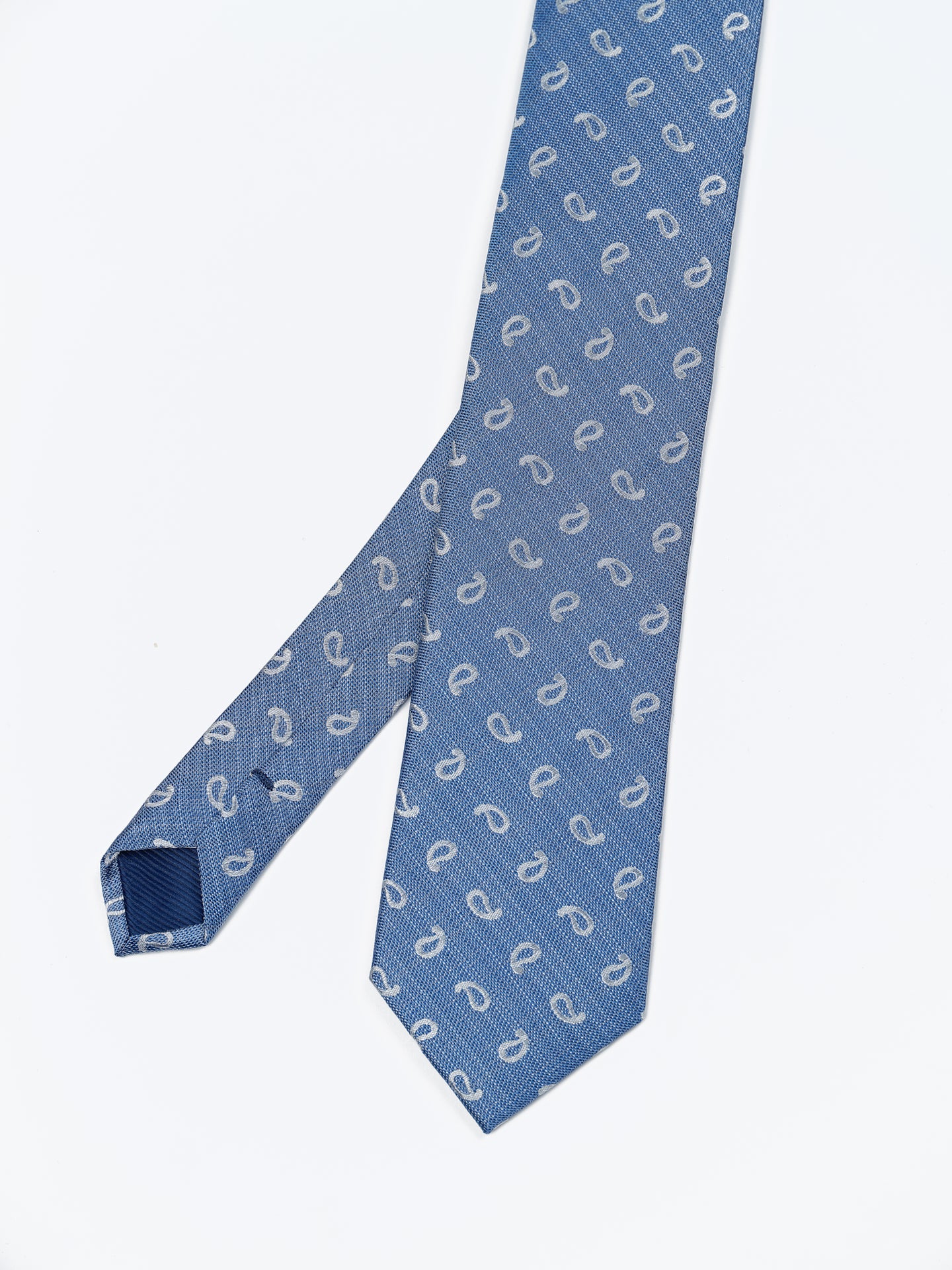 Cornucopia Pattern Tie 100% Silk 7,5cm - Image 5