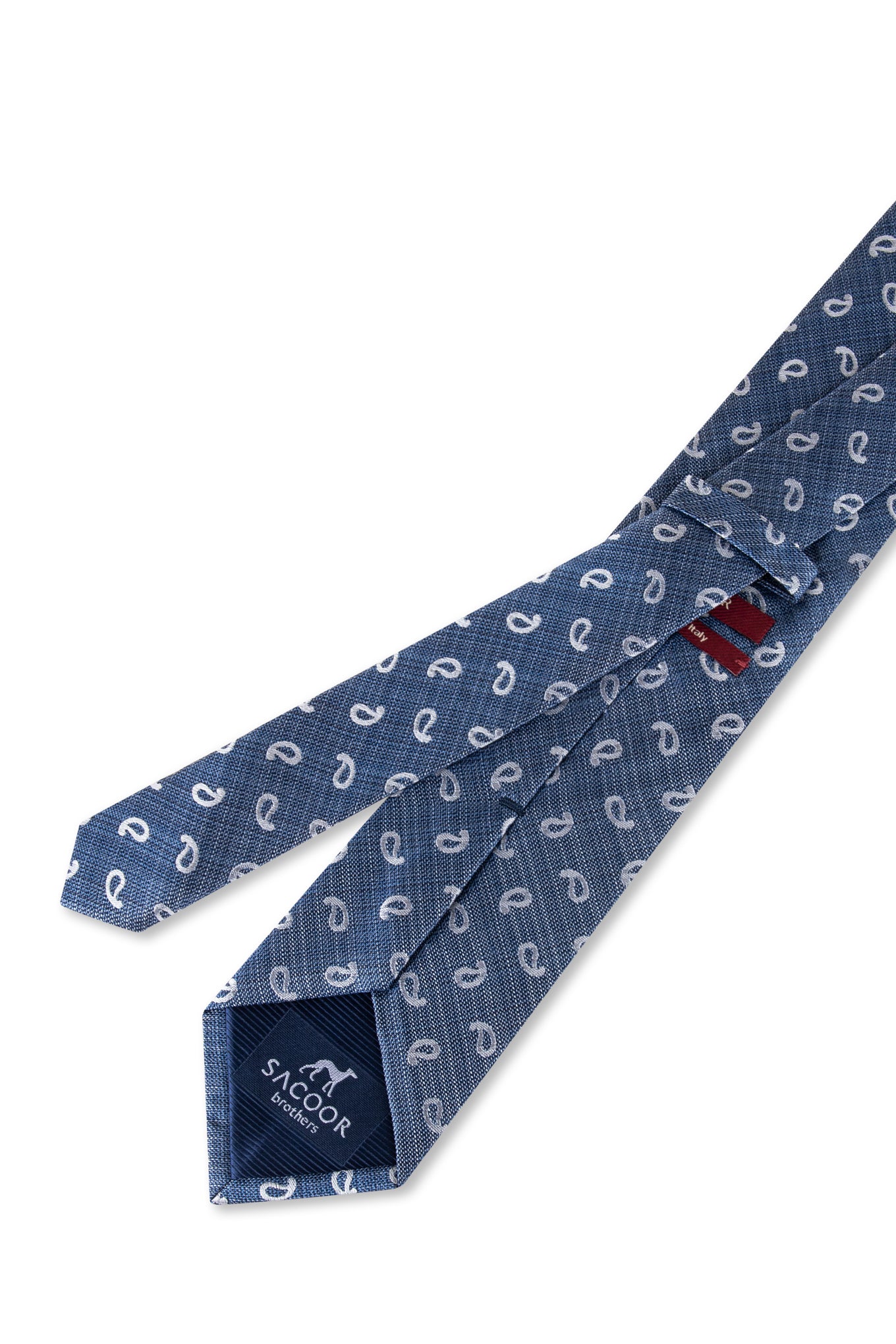 Cornucopia Pattern Tie 100% Silk 7,5cm - Image 8