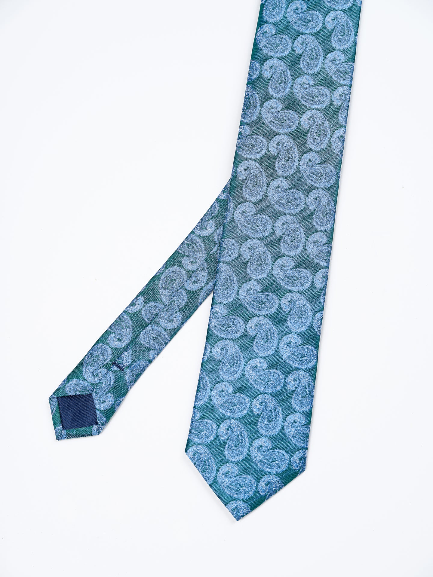 Cornucopia Pattern Tie 100% Silk 7,5cm - Image 5