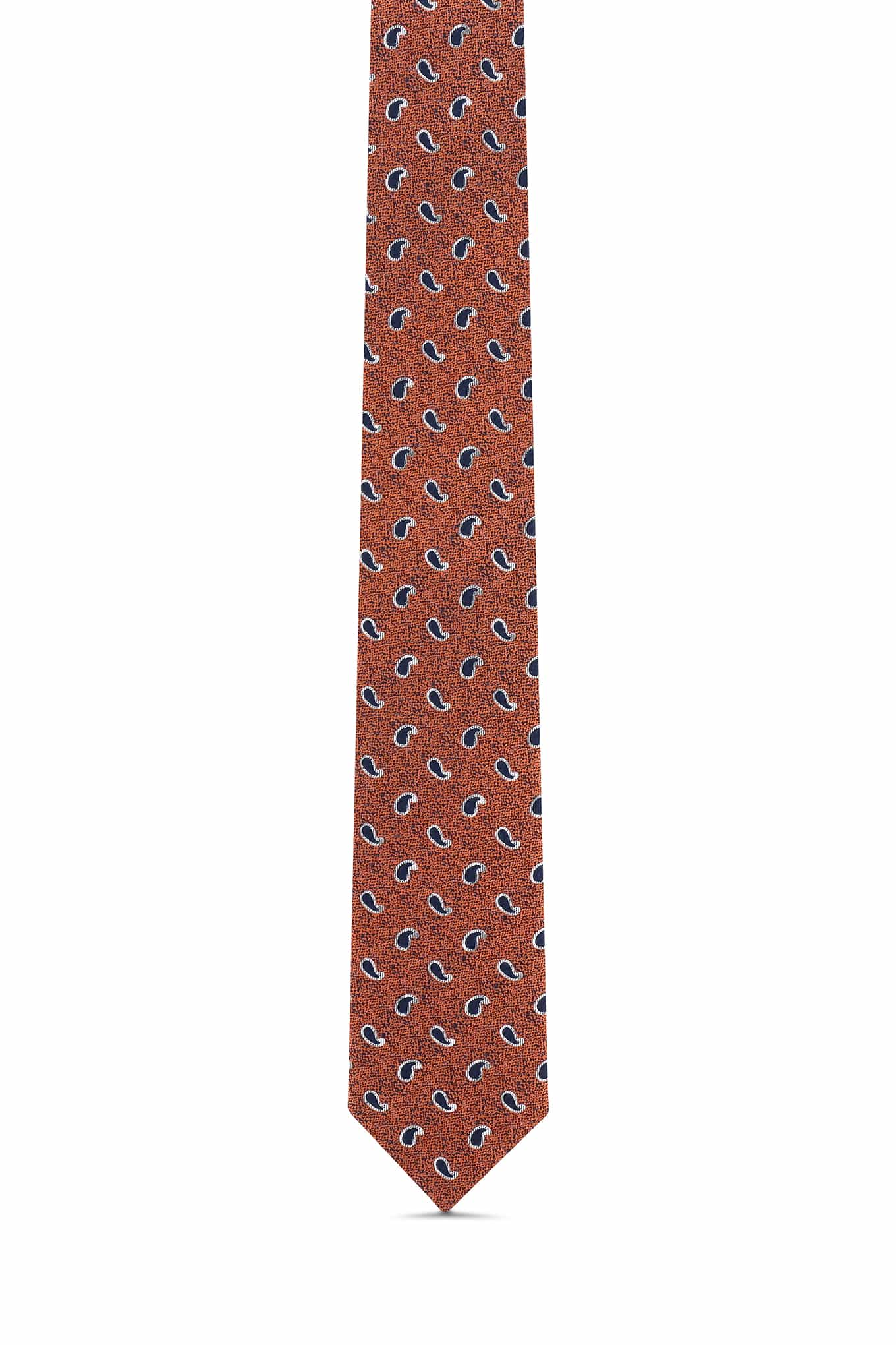 Cornucopia Pattern Tie 100% Silk 7cm - Image 2