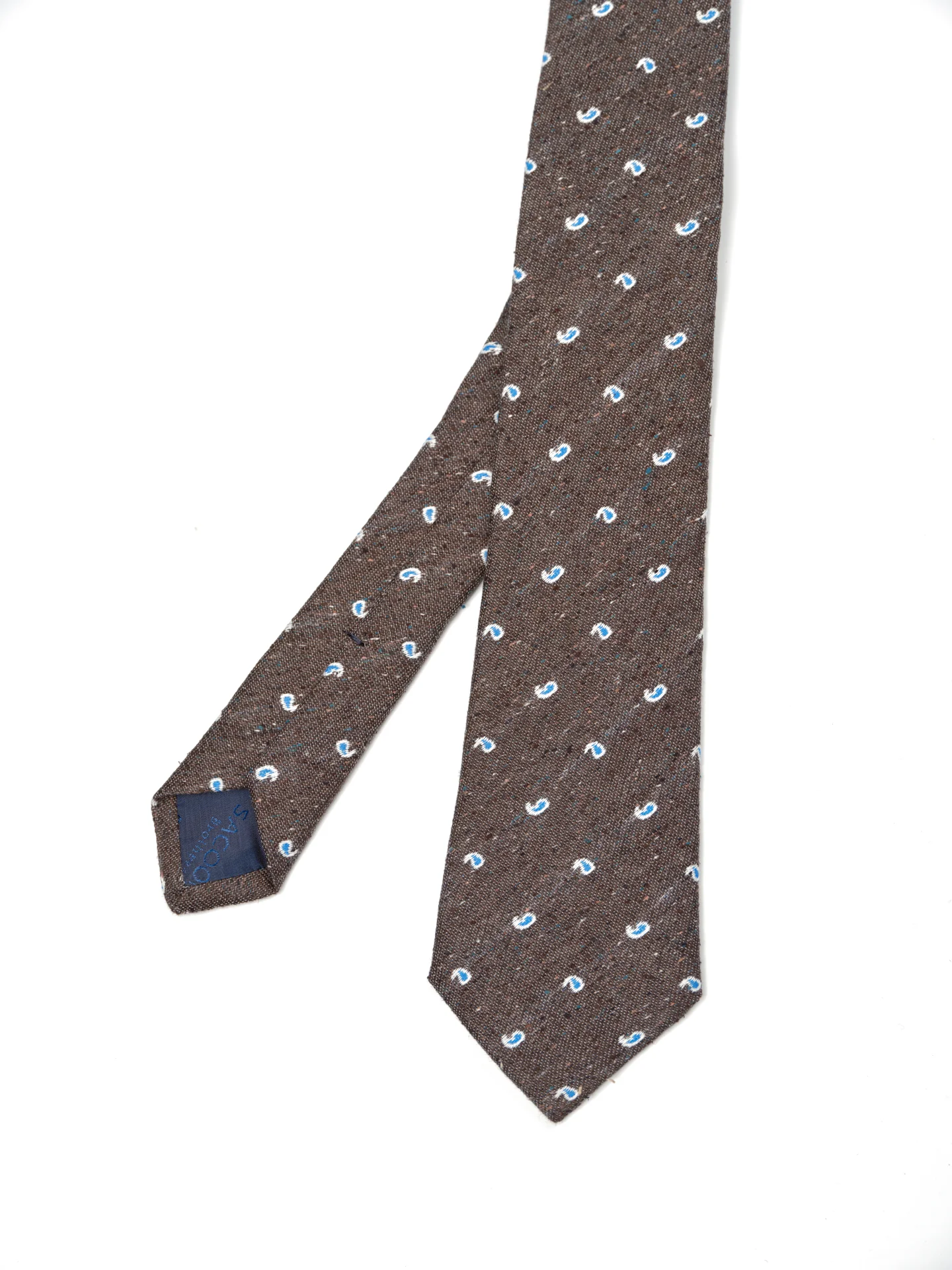 Cornucopia Pattern Tie 100% Silk 7cm - Image 2