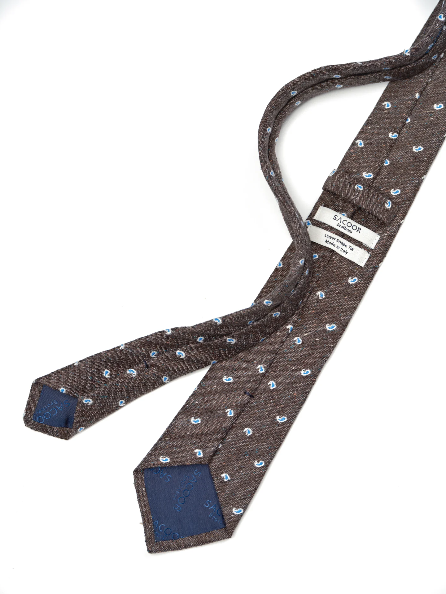 Cornucopia Pattern Tie 100% Silk 7cm - Image 3