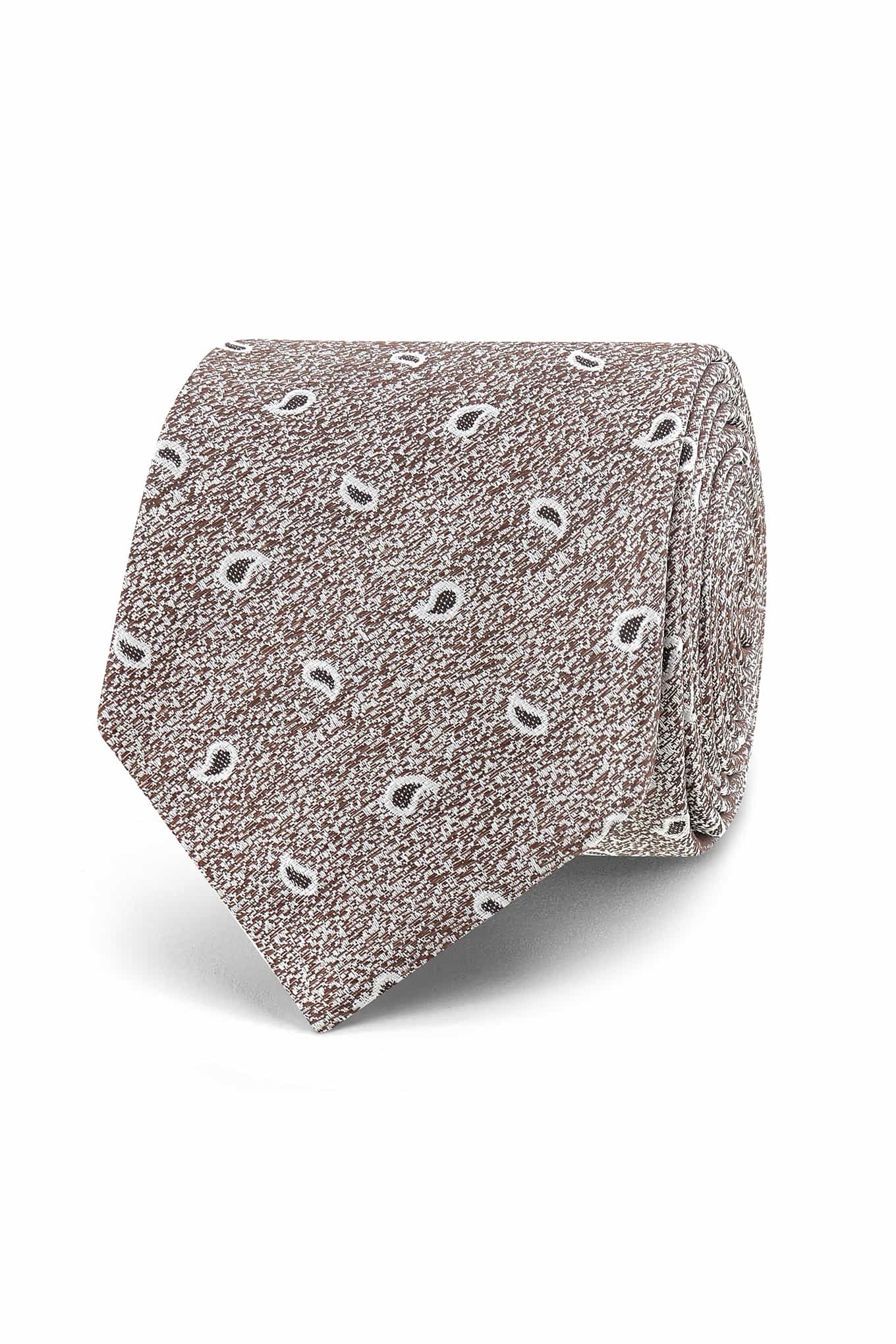 Cornucopia Pattern Tie 100% Silk 7cm - Image 3