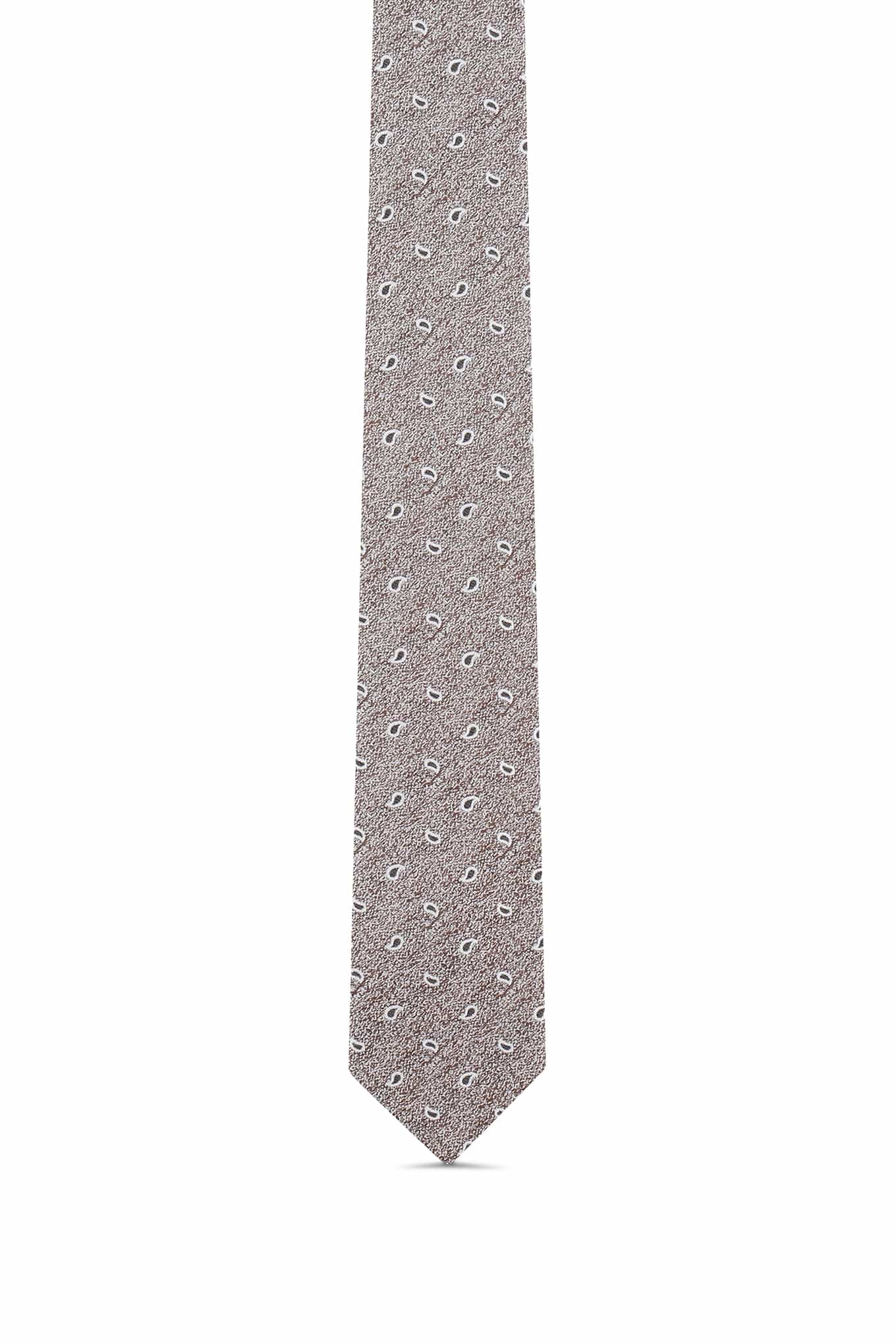 Cornucopia Pattern Tie 100% Silk 7cm - Image 4