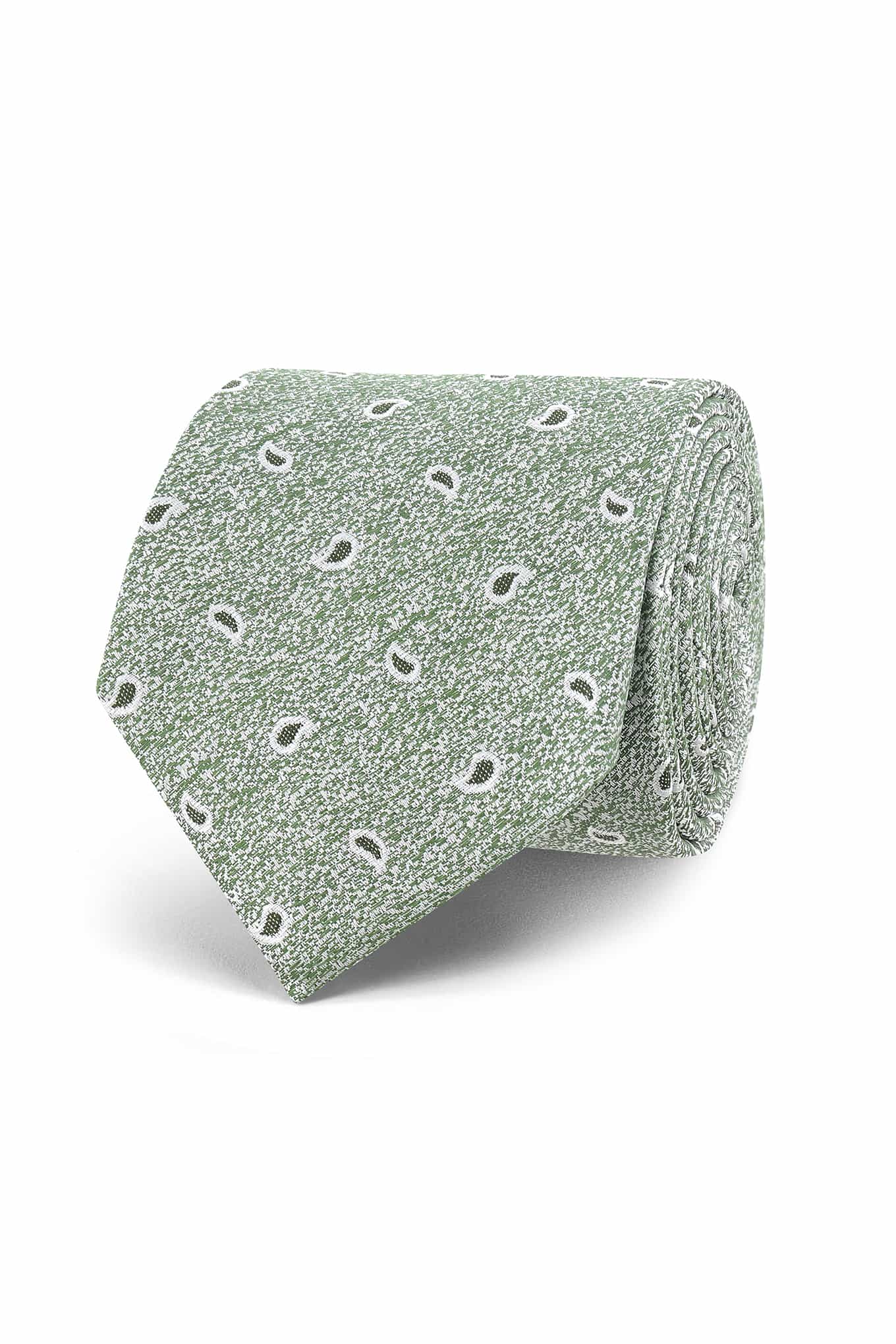 Cornucopia Pattern Tie 100% Silk 7cm - Image 5