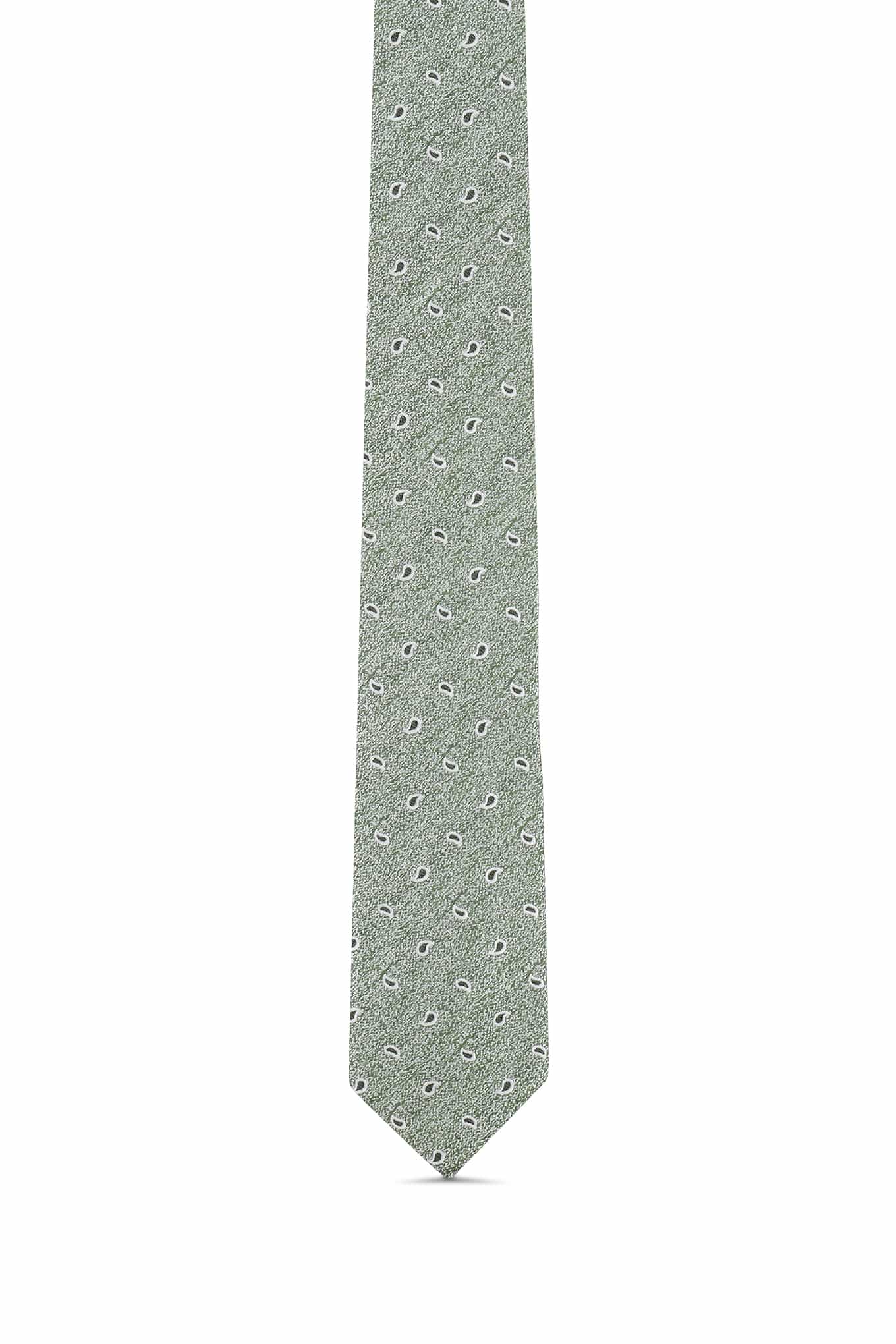 Cornucopia Pattern Tie 100% Silk 7cm - Image 6