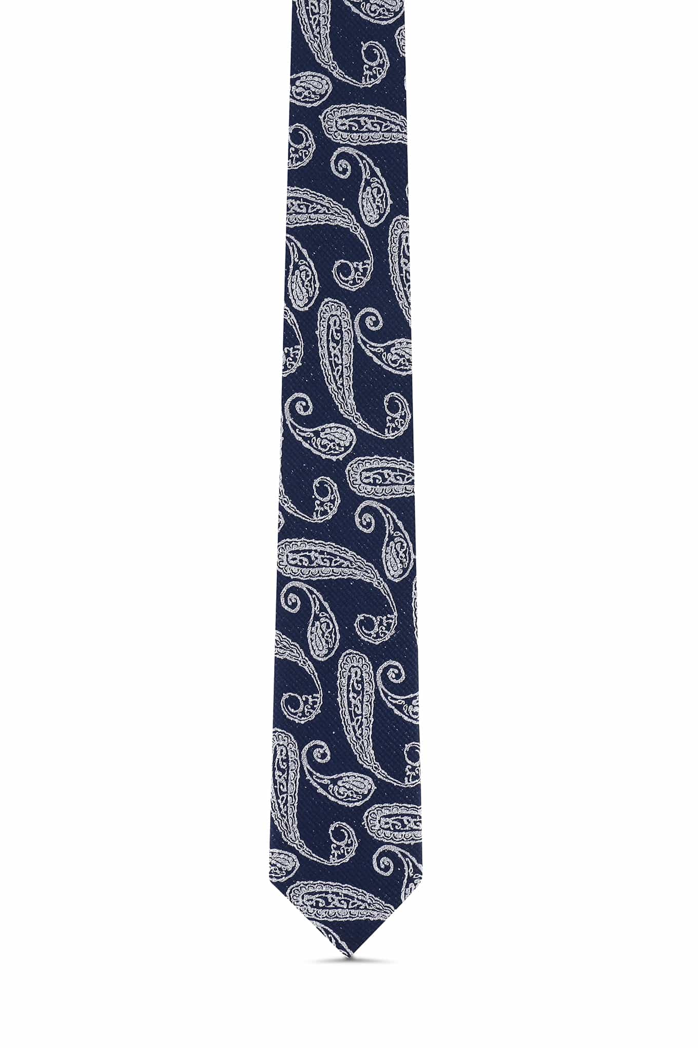 Cornucopia Pattern Tie 100% Silk 7cm - Image 4