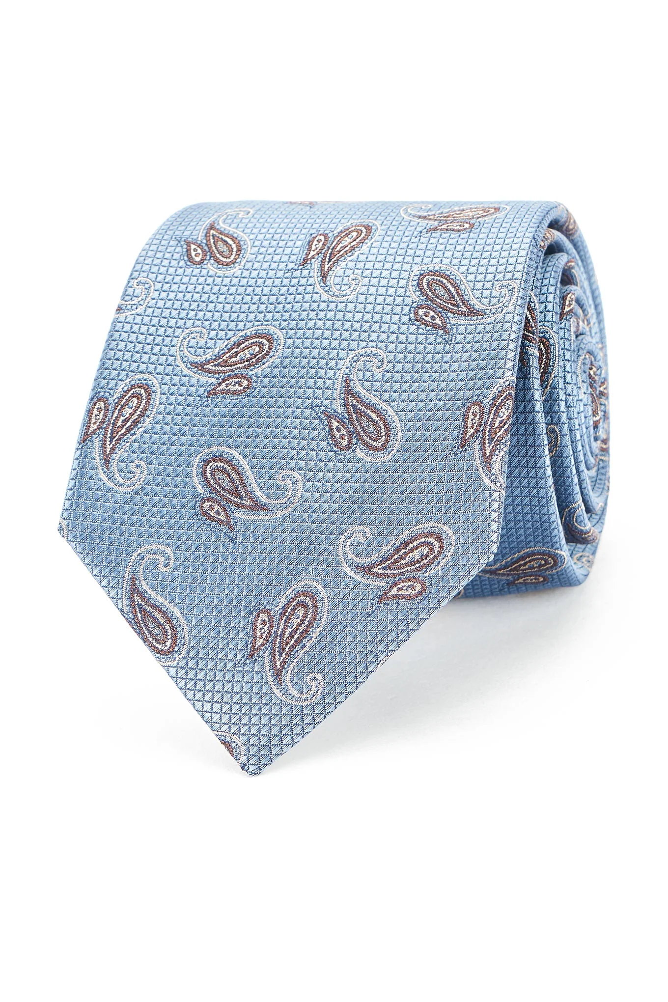 Cornucopia Pattern Tie 100% Silk 8cm