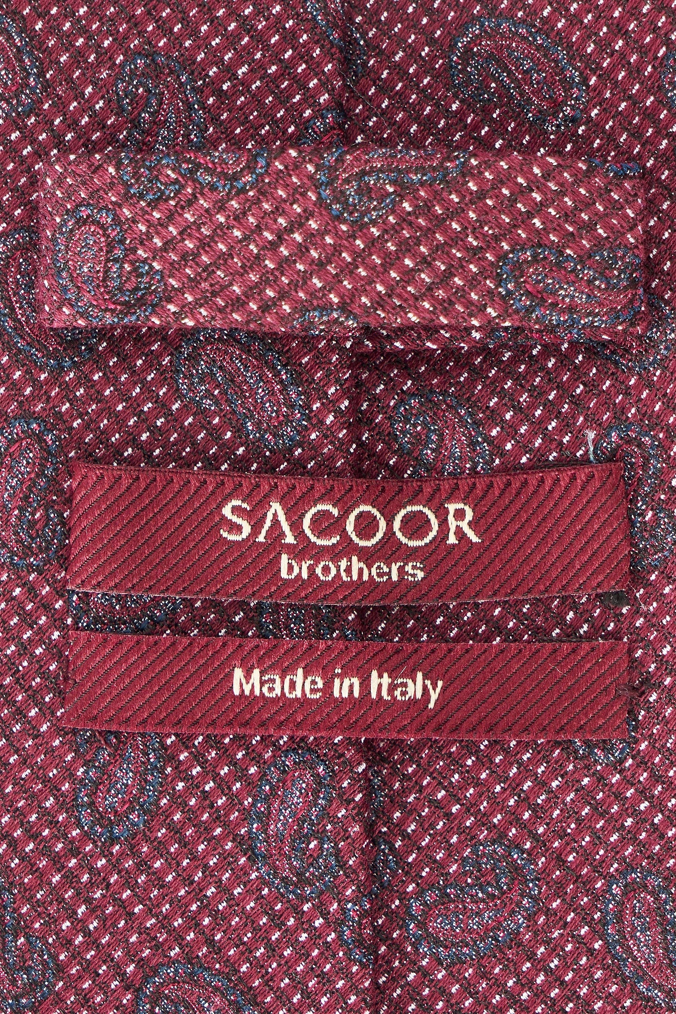 Cornucopia Pattern Tie 100% Silk 8cm - Image 2