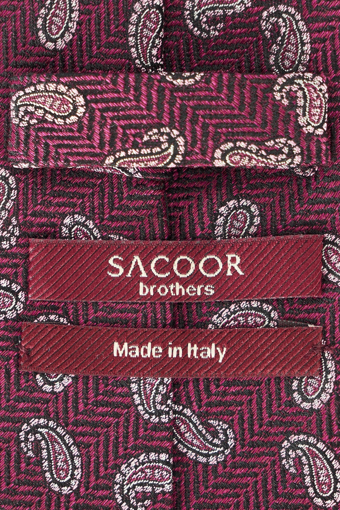 Cornucopia Pattern Tie 100% Silk 8cm - Image 2