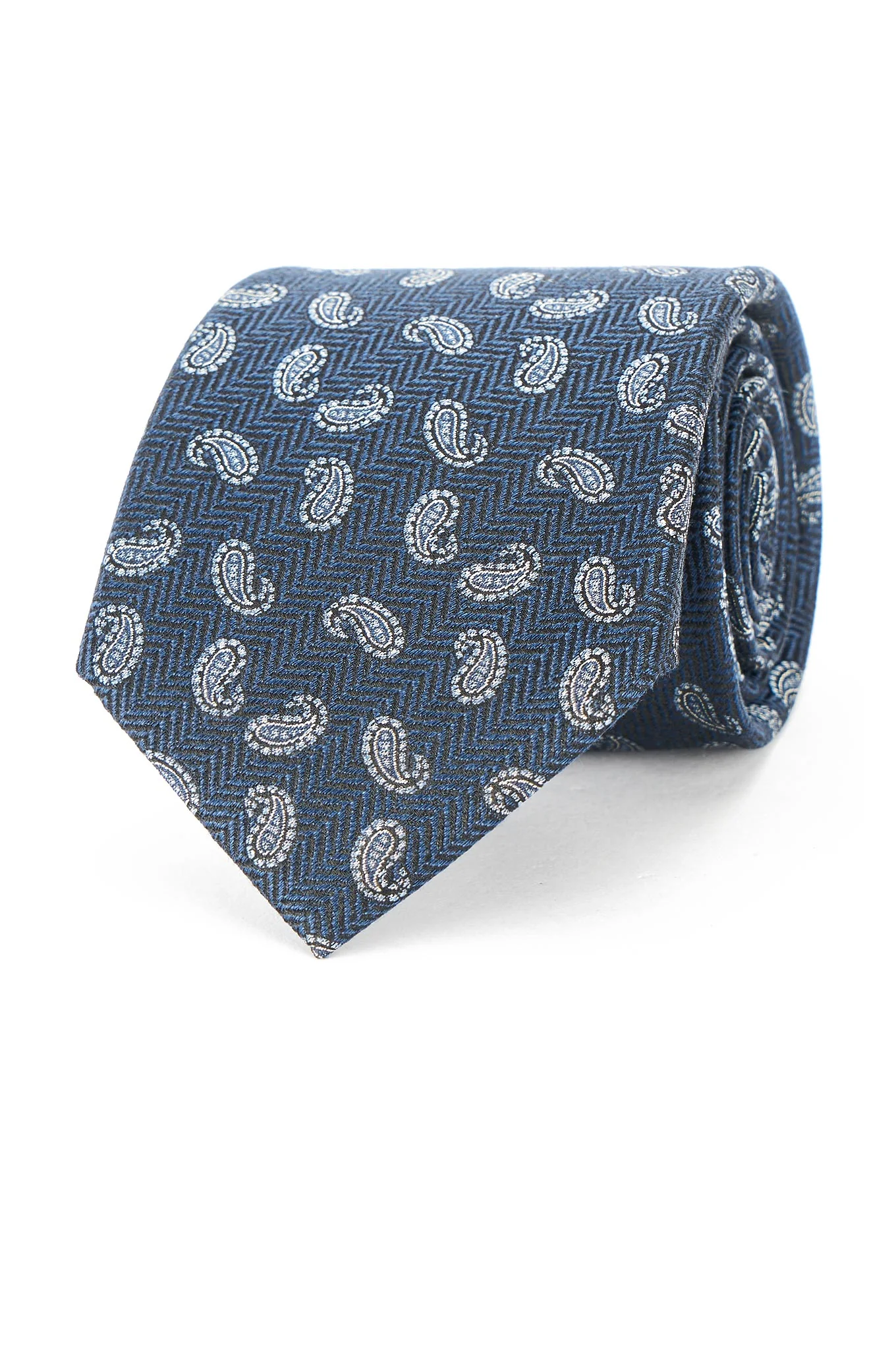 Cornucopia Pattern Tie 100% Silk 8cm - Image 3