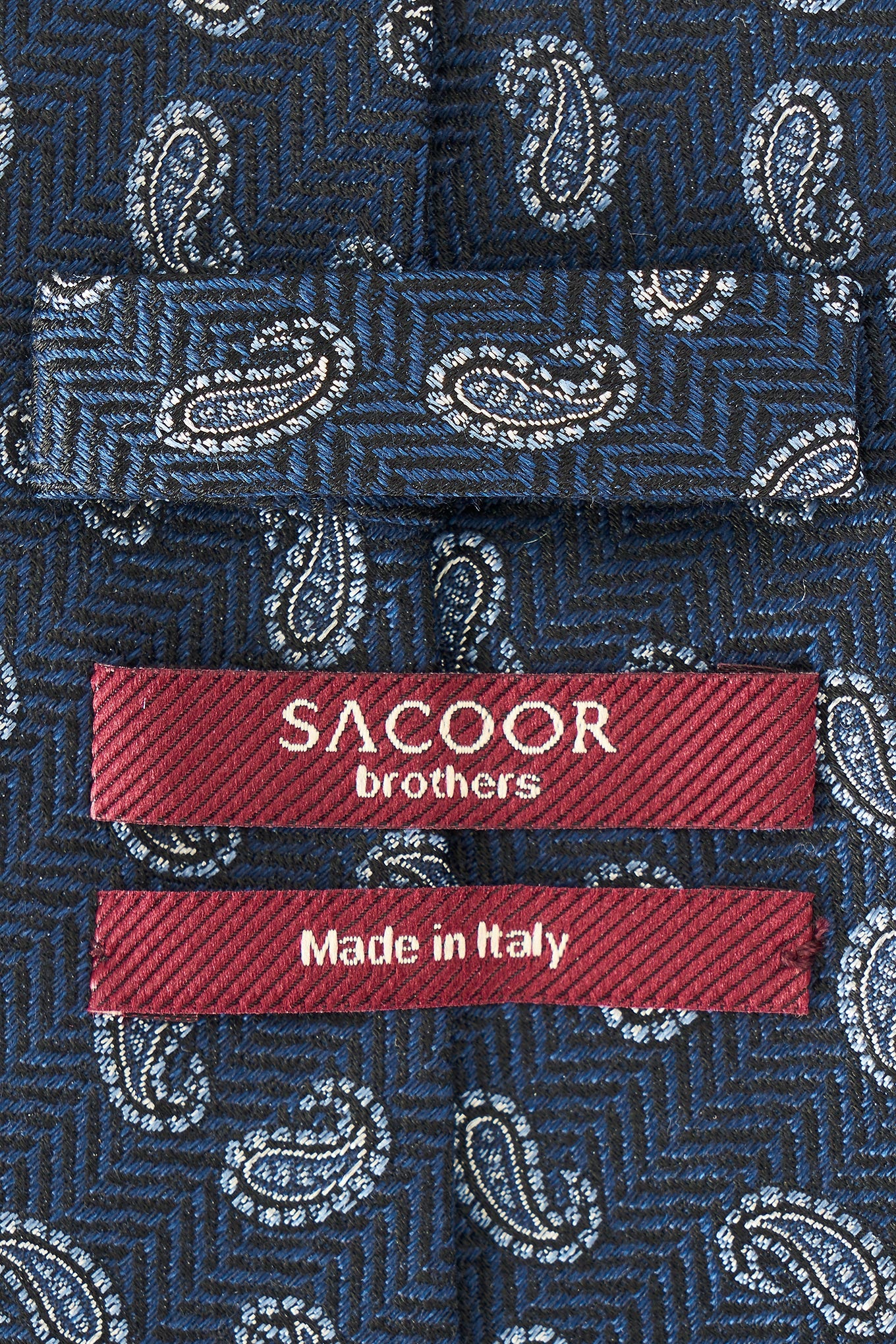 Cornucopia Pattern Tie 100% Silk 8cm - Image 4