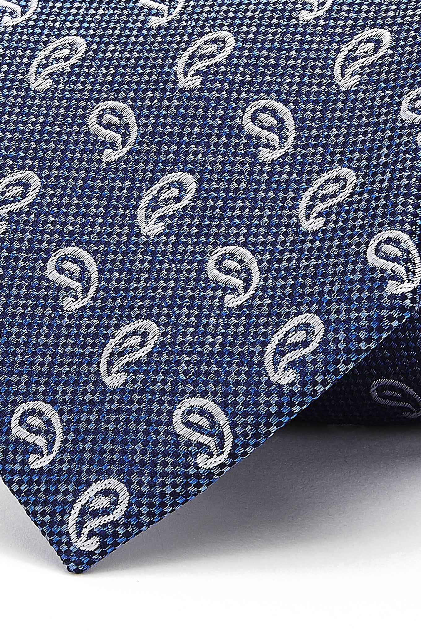 Cornucopia Pattern Tie 100% Silk 8cm - Image 2