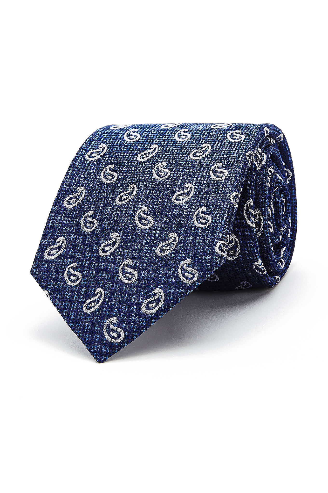 Cornucopia Pattern Tie 100% Silk 8cm - Image 3