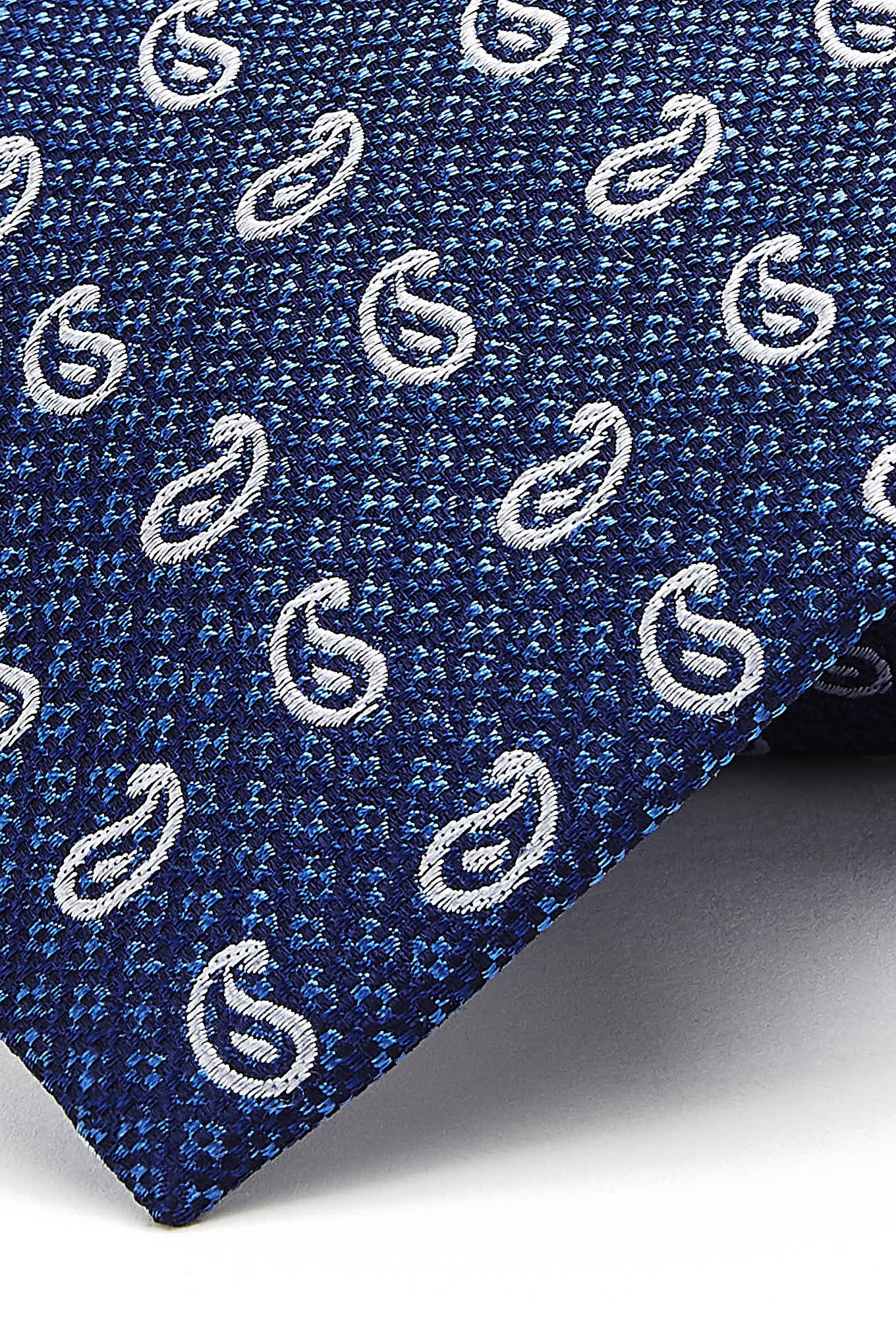 Cornucopia Pattern Tie 100% Silk 8cm - Image 4