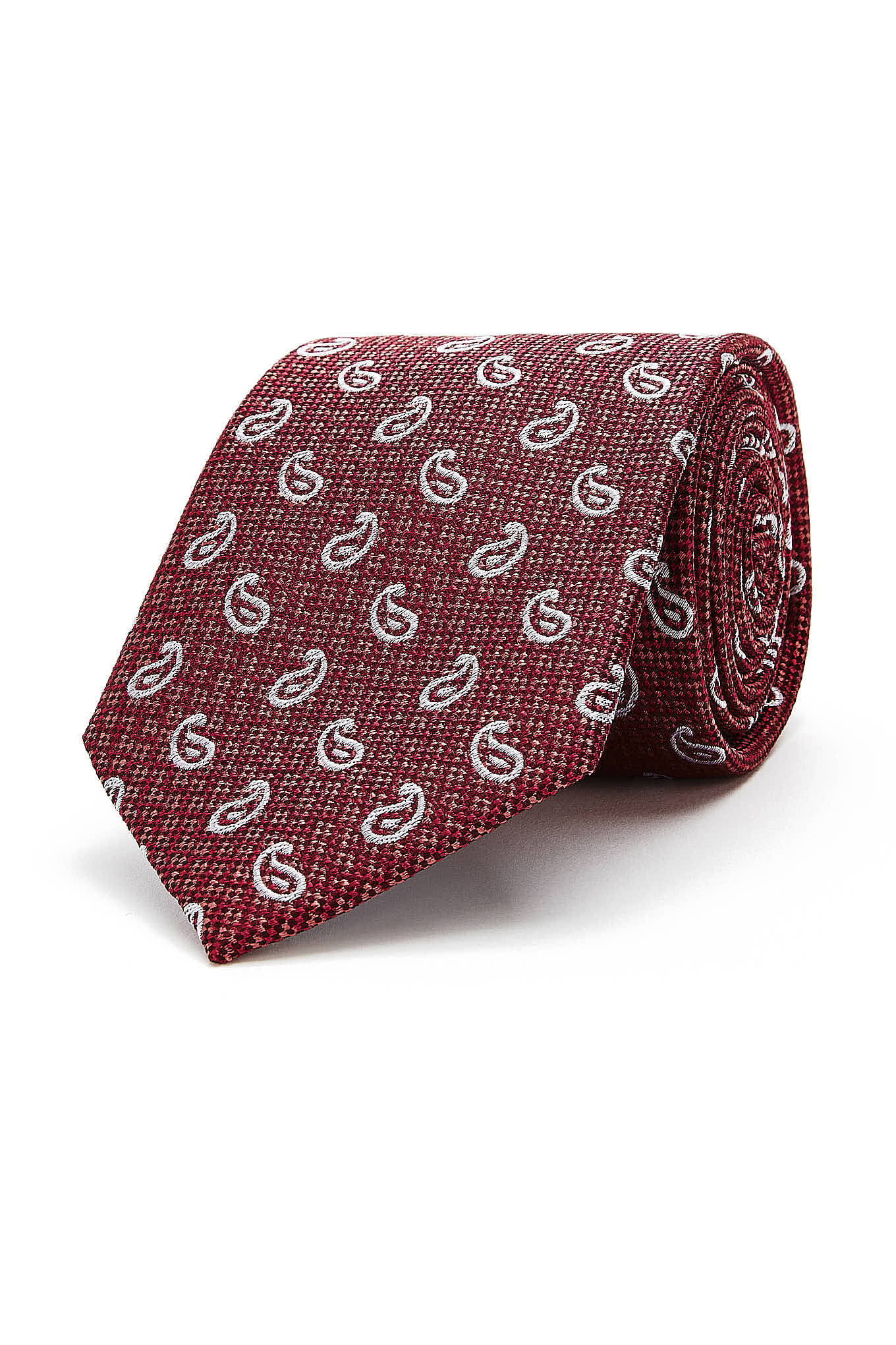 Cornucopia Pattern Tie 100% Silk 8cm - Image 7