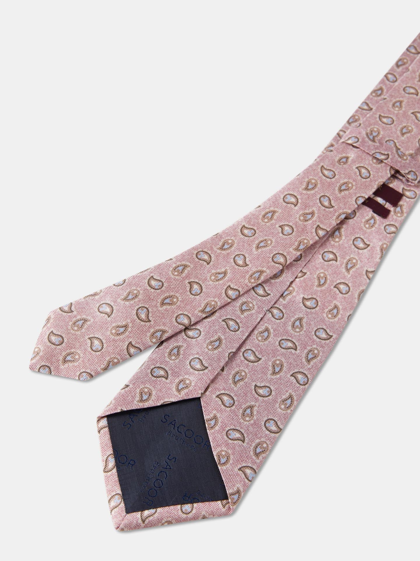 Cornucopia Pattern Tie 100% Silk 8cm - Image 12