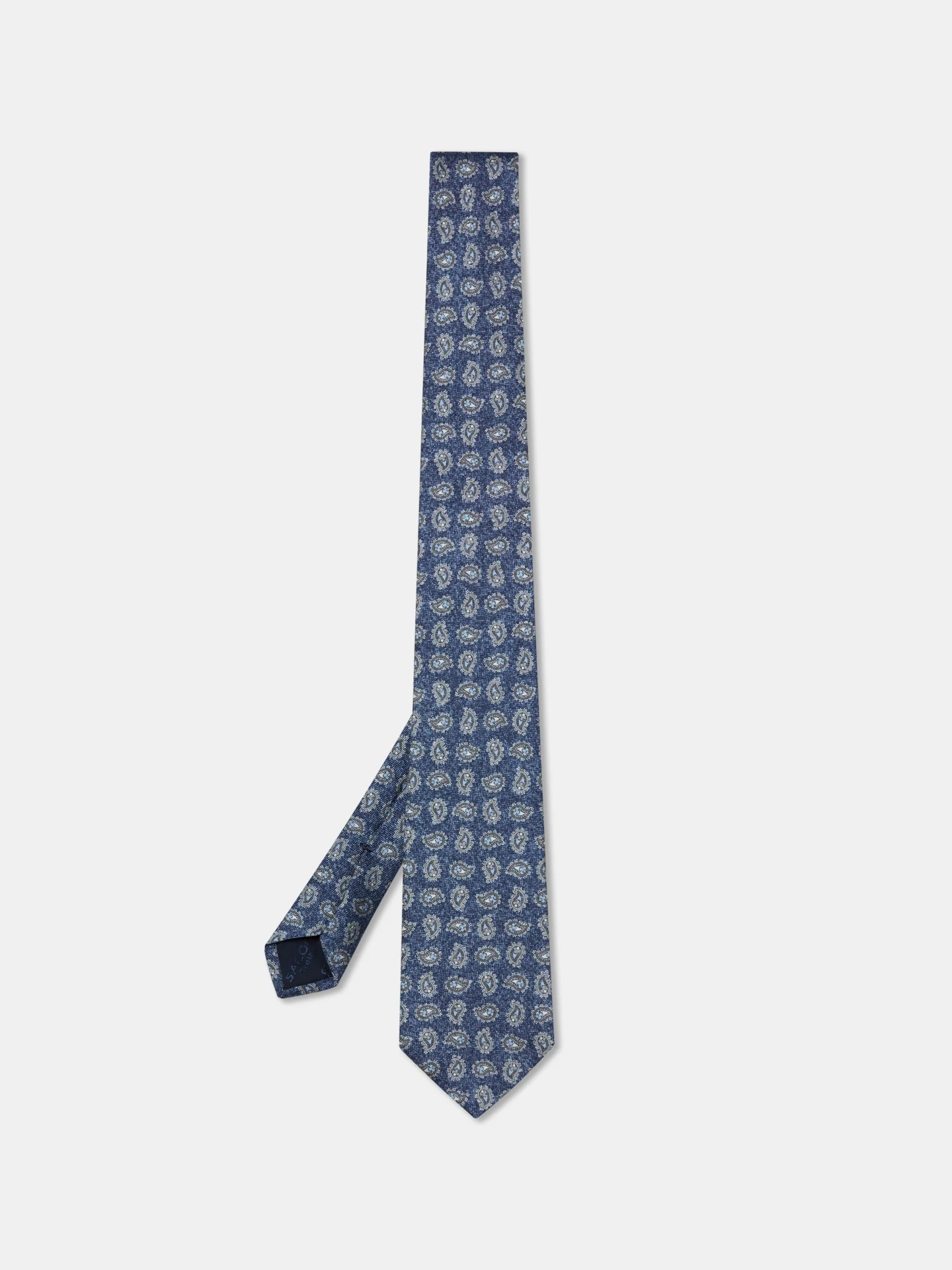 Cornucopia Pattern Tie 100% Silk 8cm - Image 3