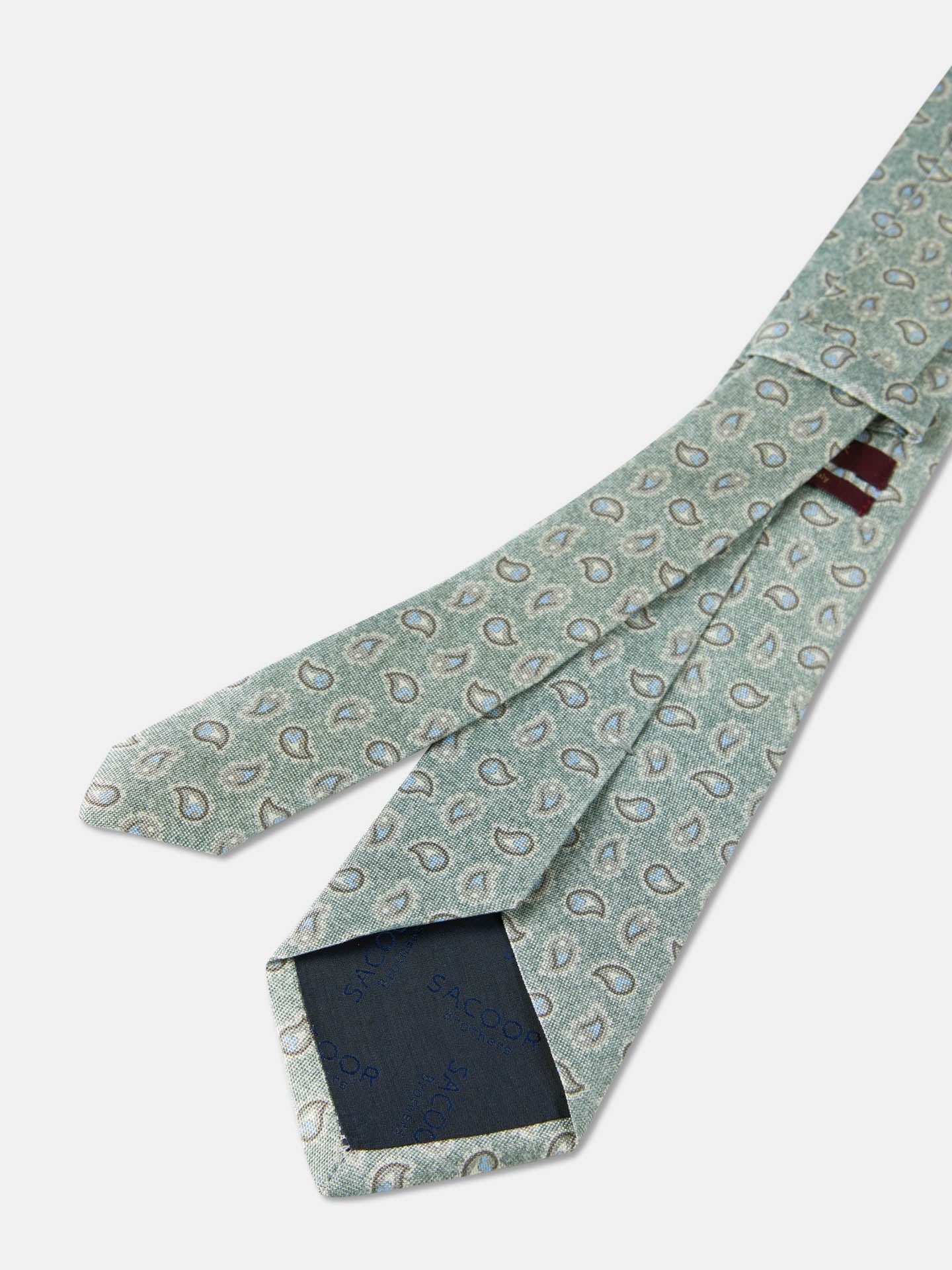 Cornucopia Pattern Tie 100% Silk 8cm - Image 6