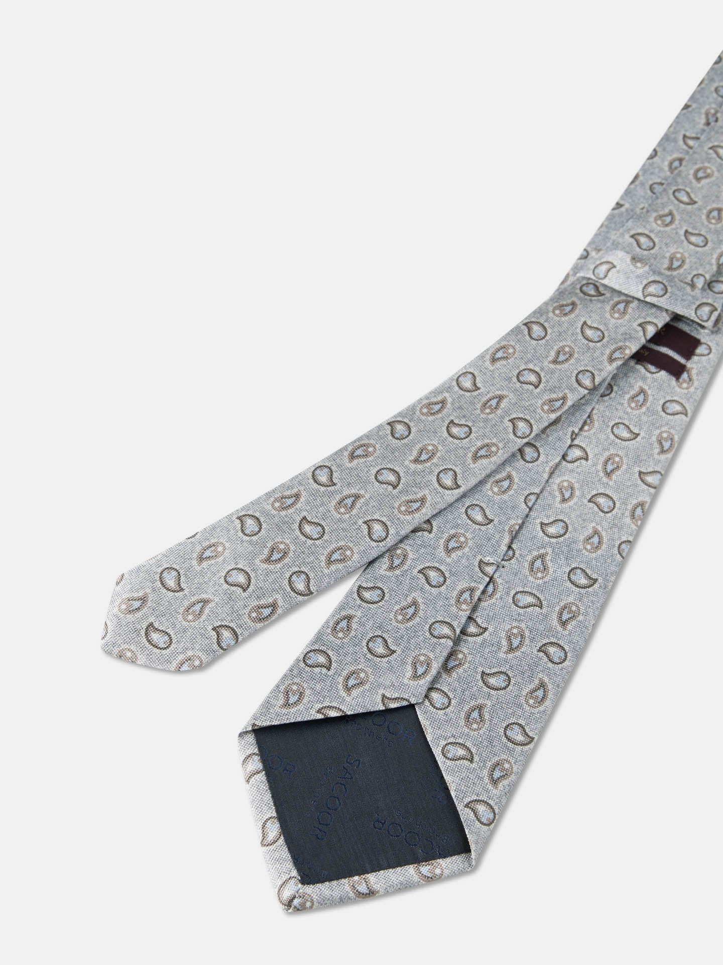 Cornucopia Pattern Tie 100% Silk 8cm - Image 8