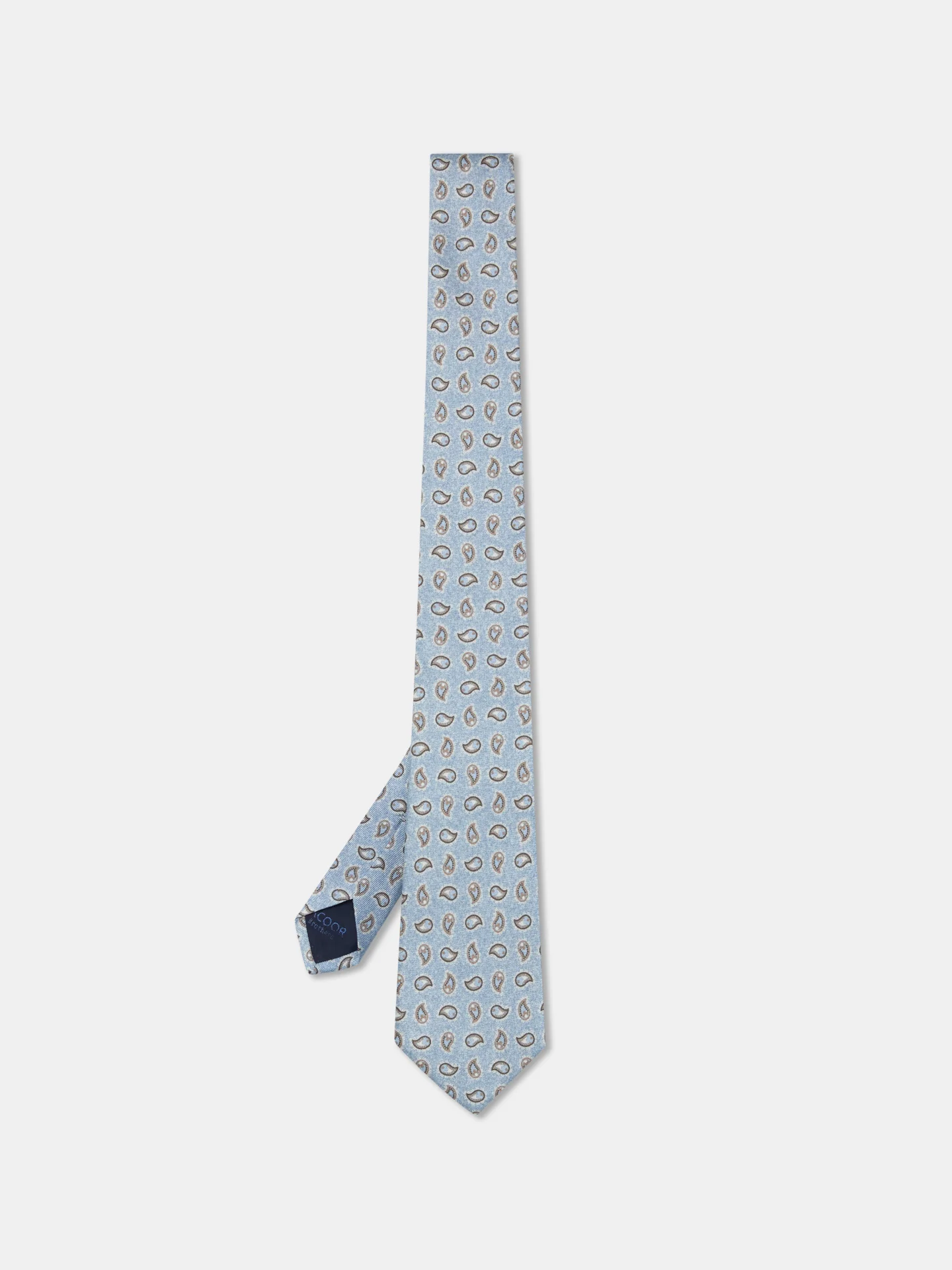 Cornucopia Pattern Tie 100% Silk 8cm - Image 9