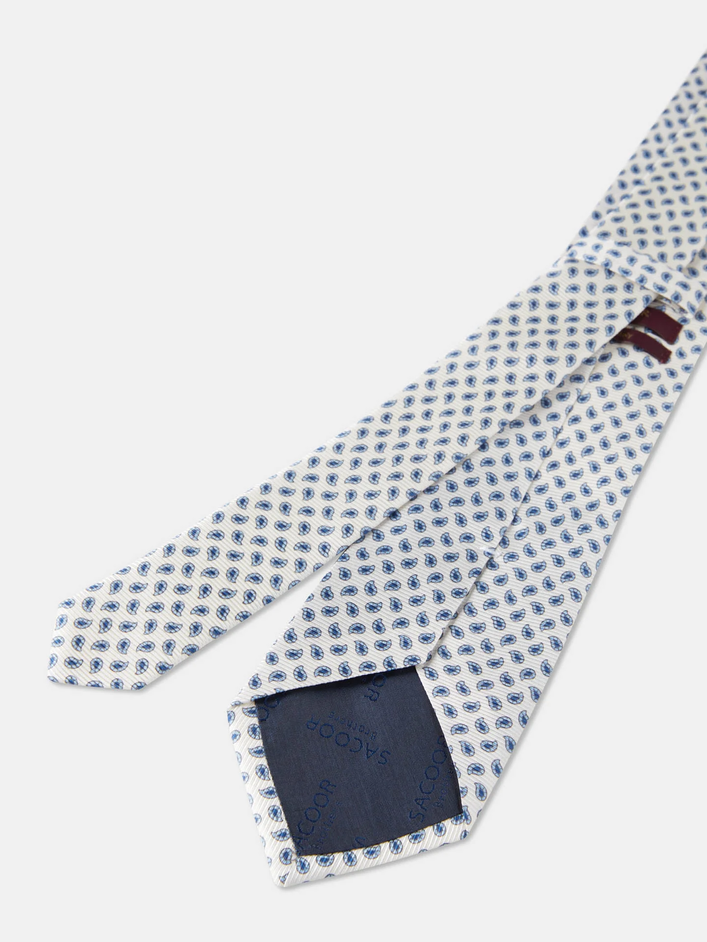 Cornucopia Pattern Tie 100% Silk 8cm - Image 6