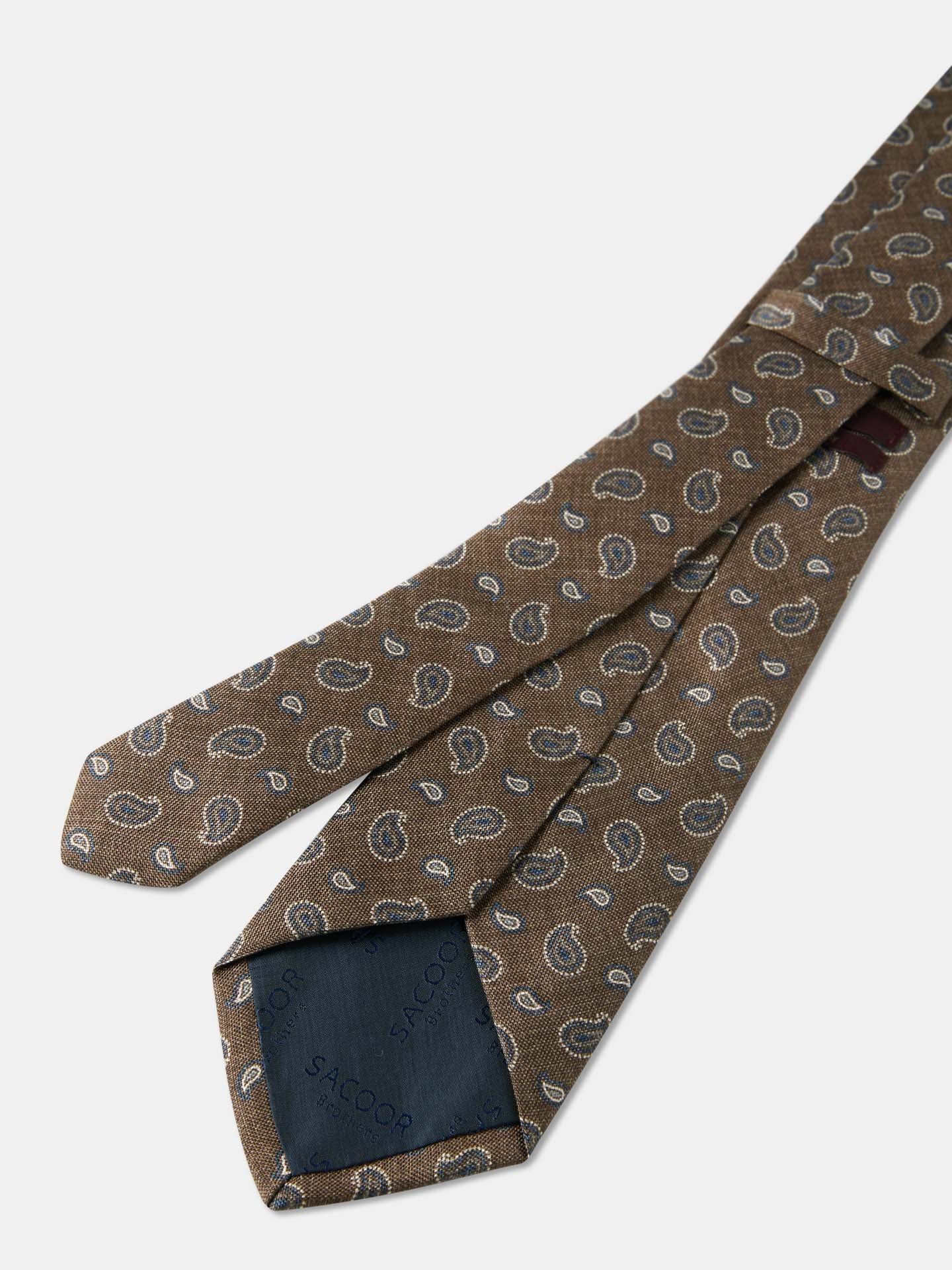 Cornucopia Pattern Tie 100% Silk 8cm - Image 4