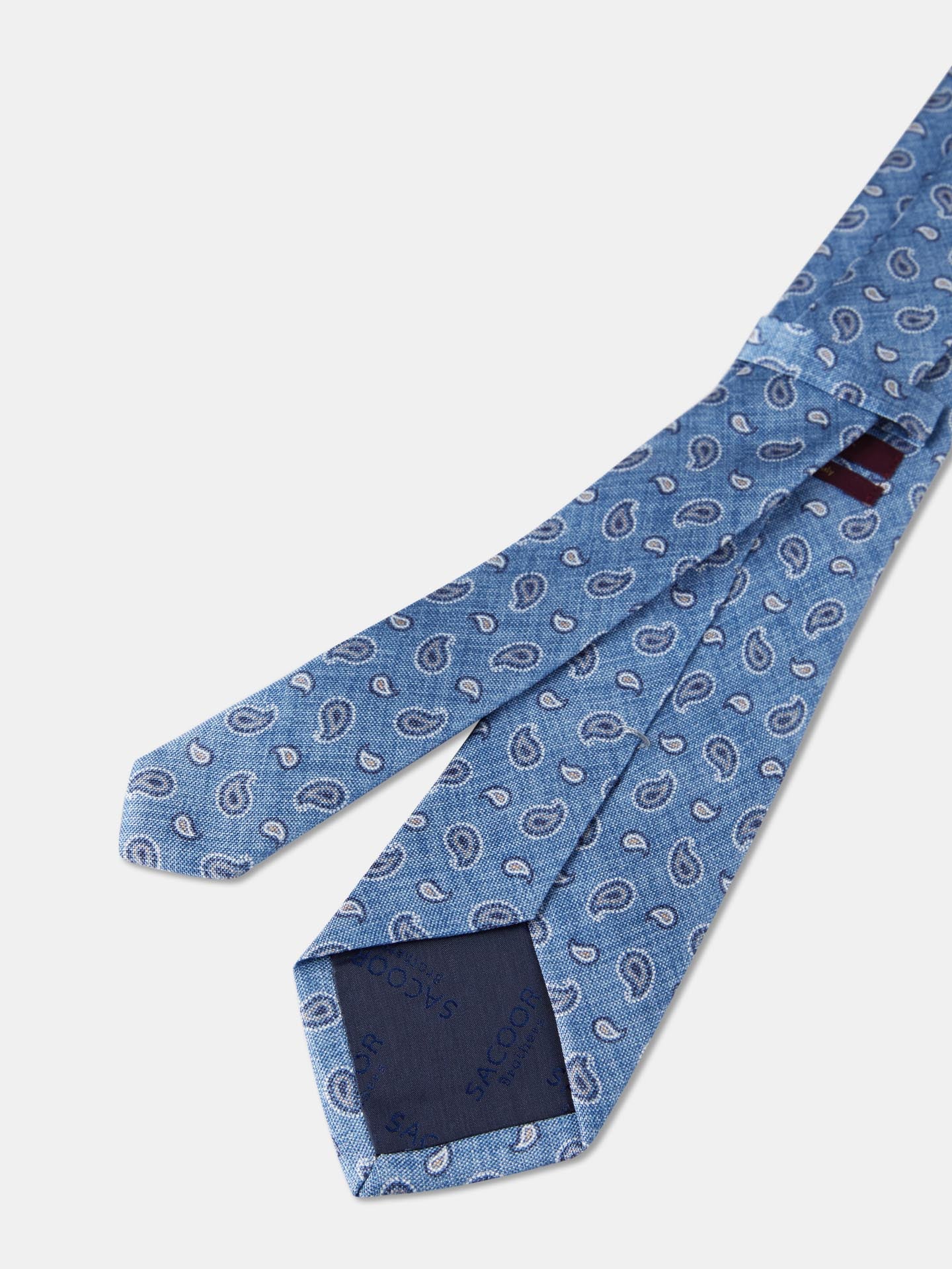 Cornucopia Pattern Tie 100% Silk 8cm - Image 6