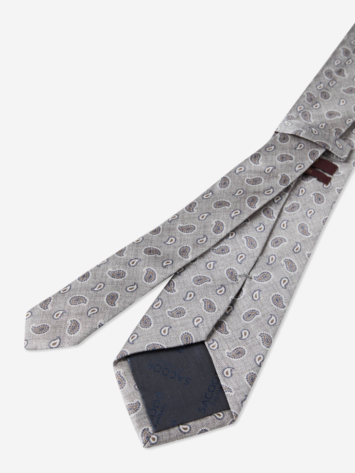 Cornucopia Pattern Tie 100% Silk 8cm - Image 8