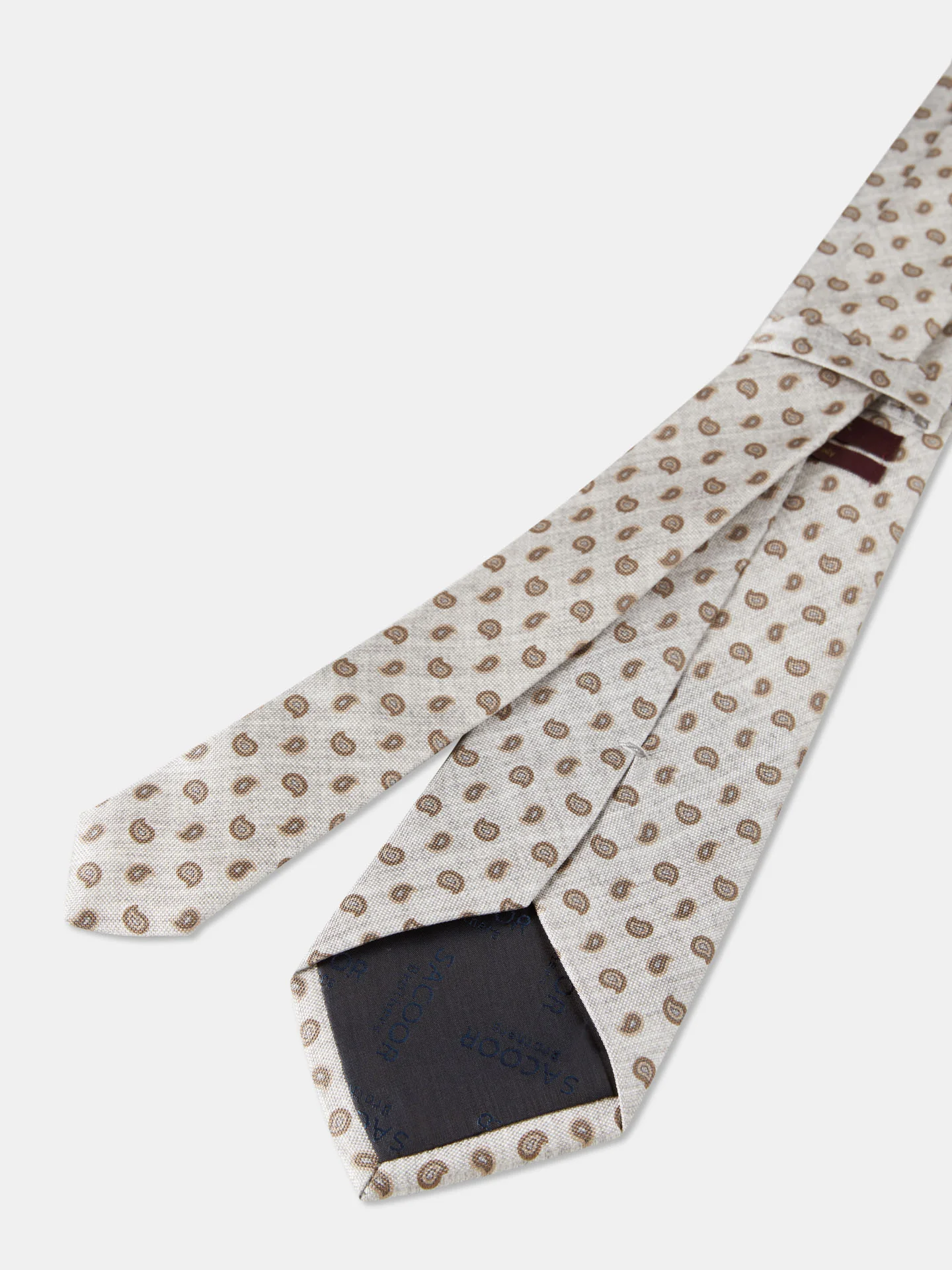 Cornucopia Pattern Tie 100% Silk 8cm - Image 6