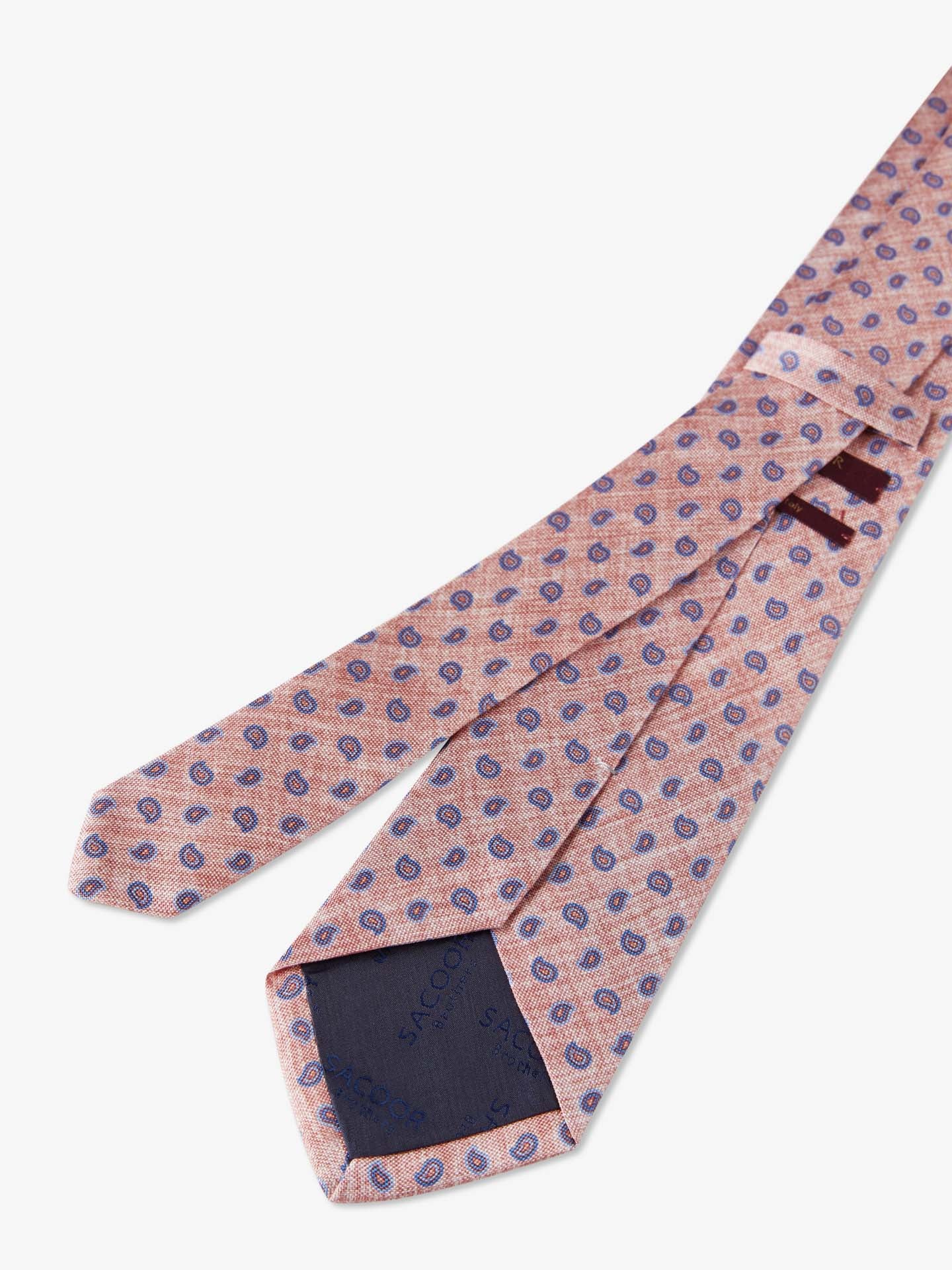 Cornucopia Pattern Tie 100% Silk 8cm - Image 8
