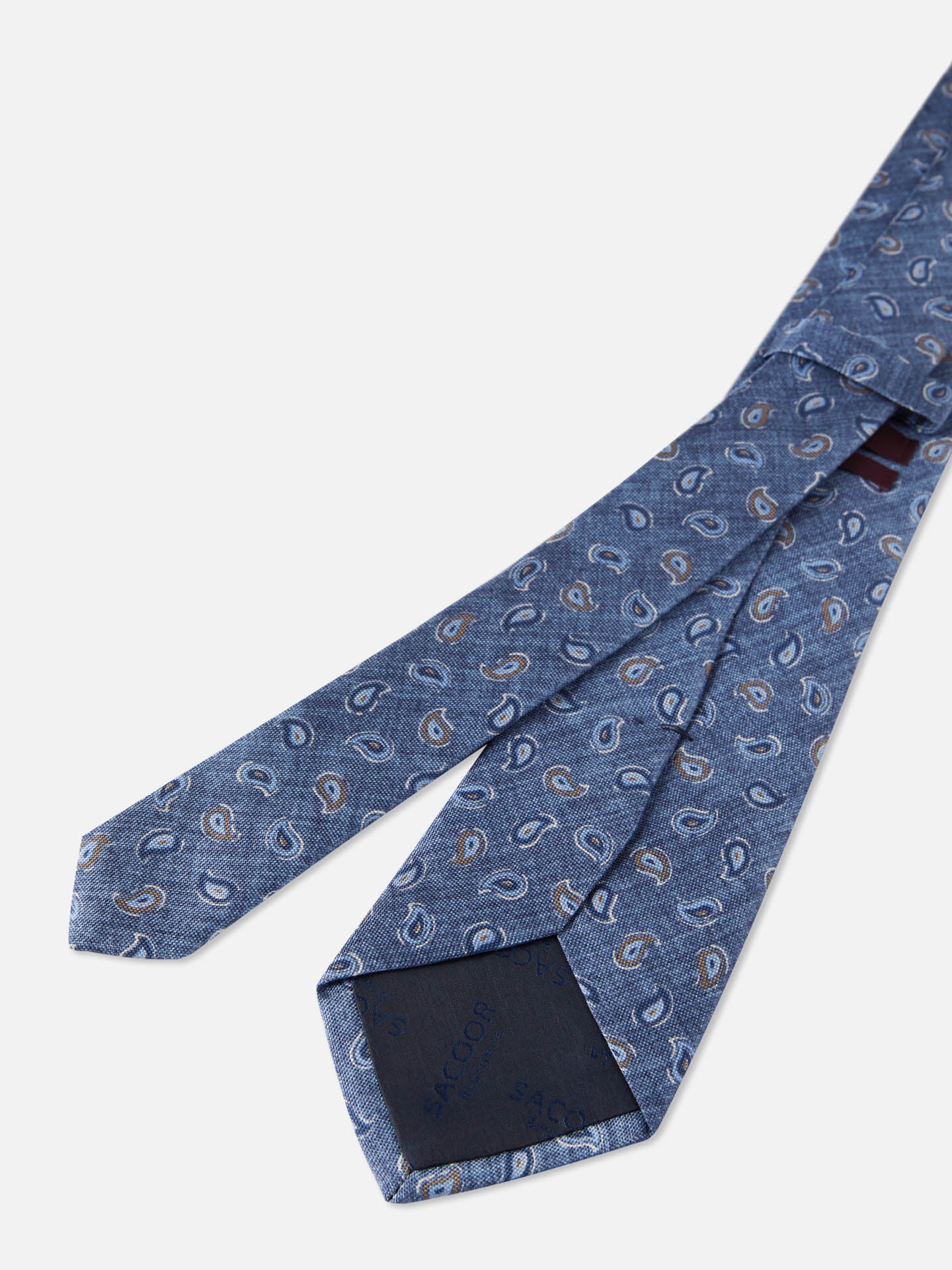 Cornucopia Pattern Tie 100% Silk 8cm - Image 4