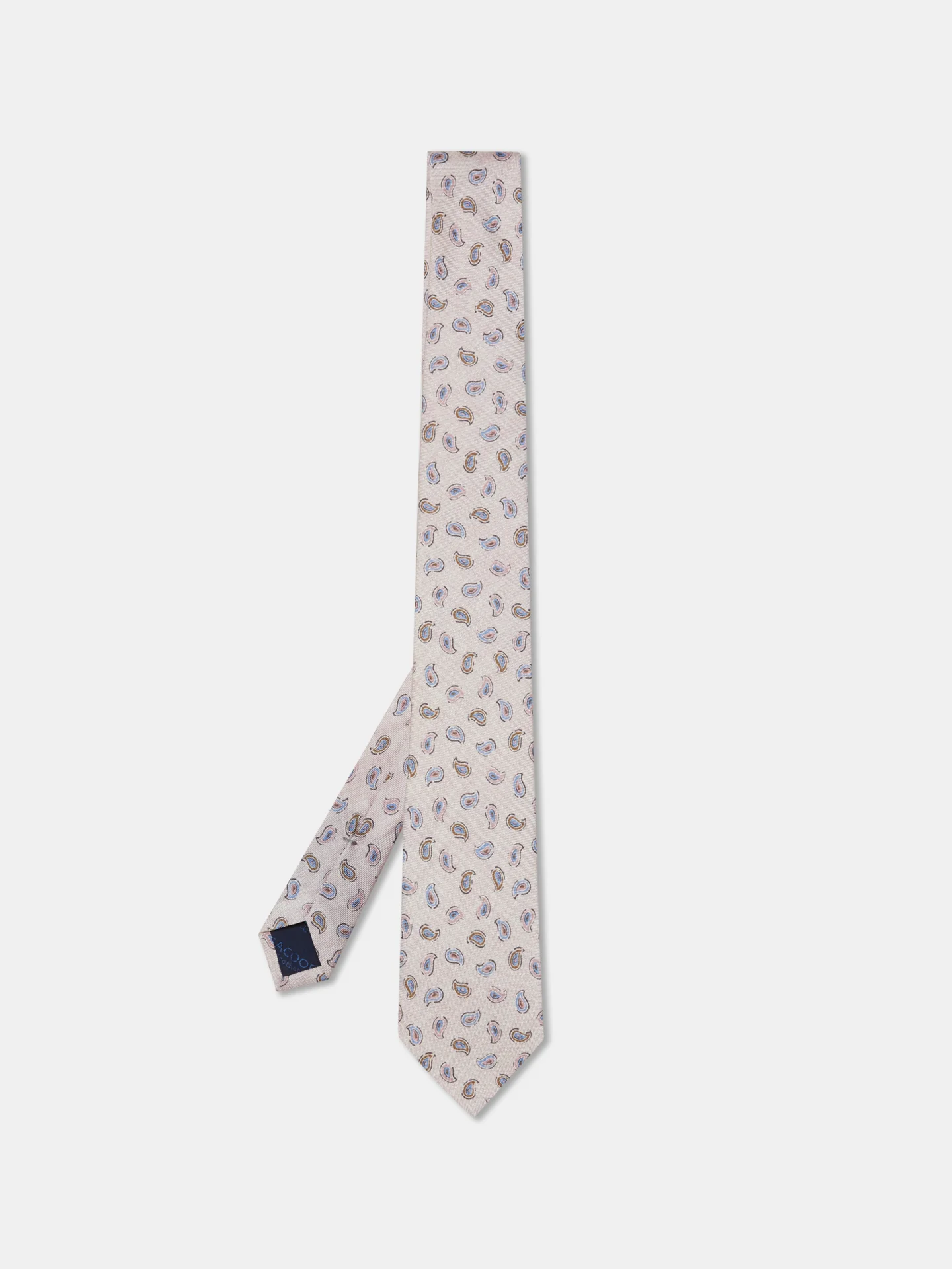 Cornucopia Pattern Tie 100% Silk 8cm - Image 5